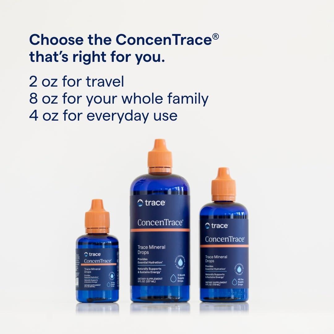 Trace Minerals ConcenTrace Trace Mineral Drops | All-Natural Liquid Minerals | Replenishes Electrolytes & Supports Hydration, Energy, Mood, Muscles, Digestion, & Restful Sleep | 8 fl oz (96 Servings) - Image 5