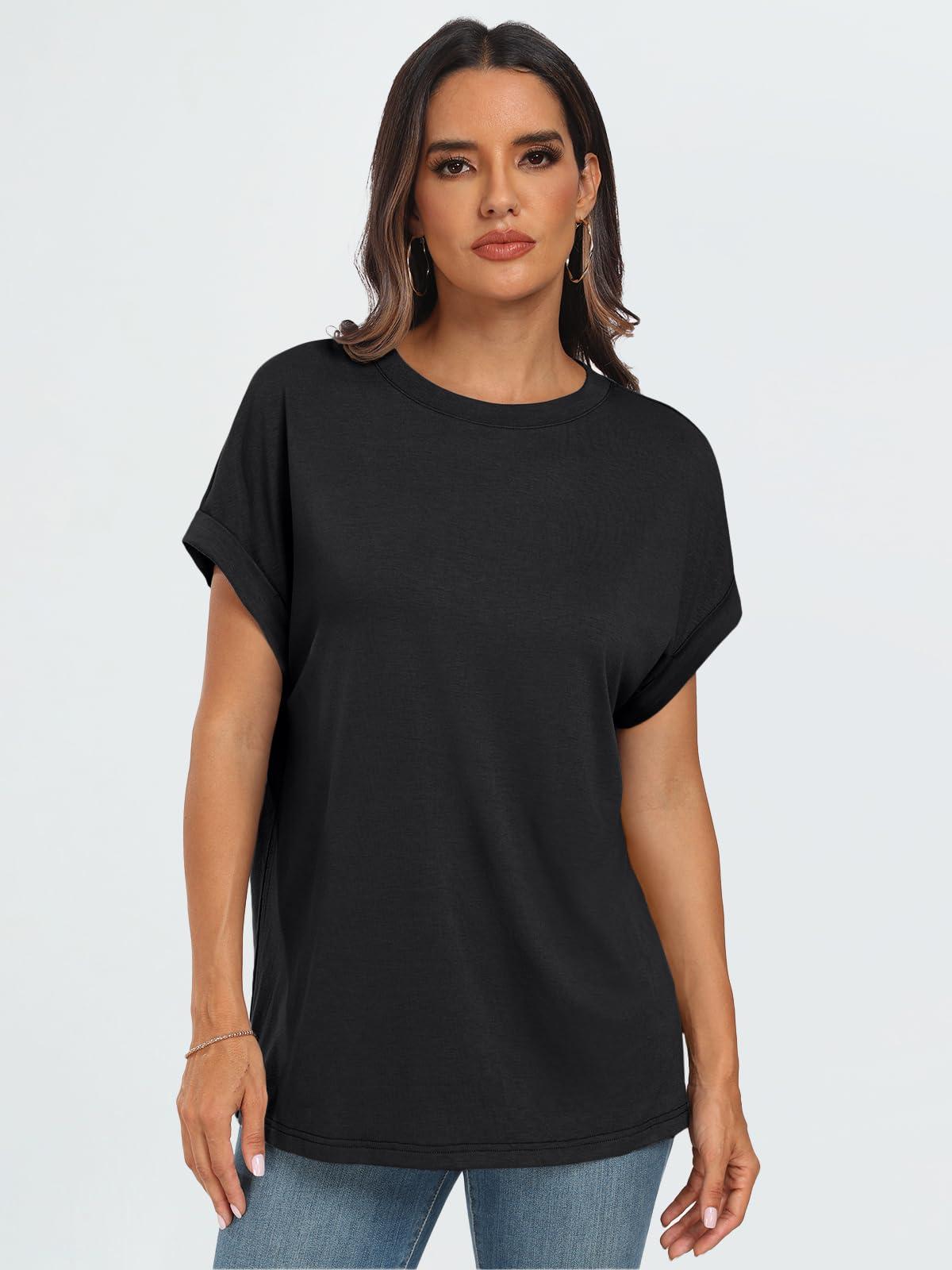 AUTOMET Womens Summer Tops Oversized Short Sleeve Business Casual T Shirts Trendy Fashion Clothes Spring Outfits 2025 - Image 2