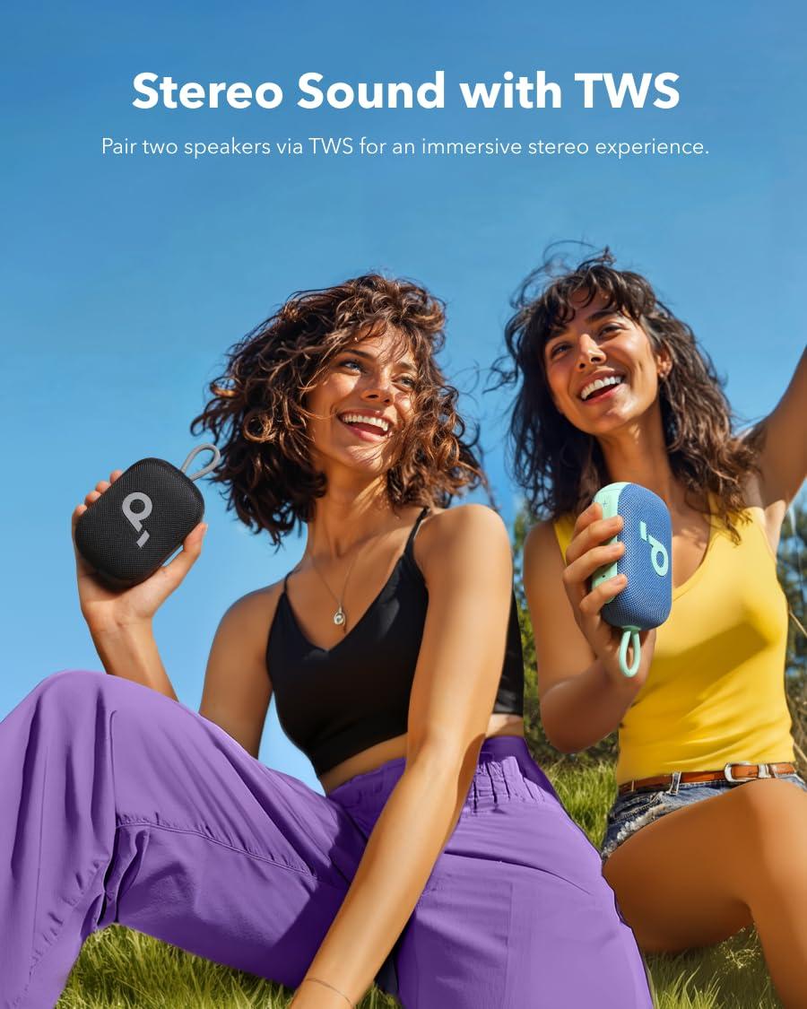 Soundcore Select 4 Go Bluetooth Shower Speaker by Anker, IP67 Waterproof/Dustproof, Ultra-Portable Speaker, Wireless, 20H Playtime, Floatable, Powerful Sound, Electronics for Outdoors/Home/Travel - Image 6