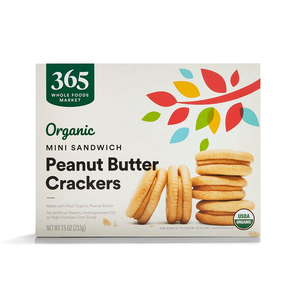 365 by Whole Foods Market, Organic Peanut Butter Mini Sandwich Crackers, 7.5 Ounce - Image 4