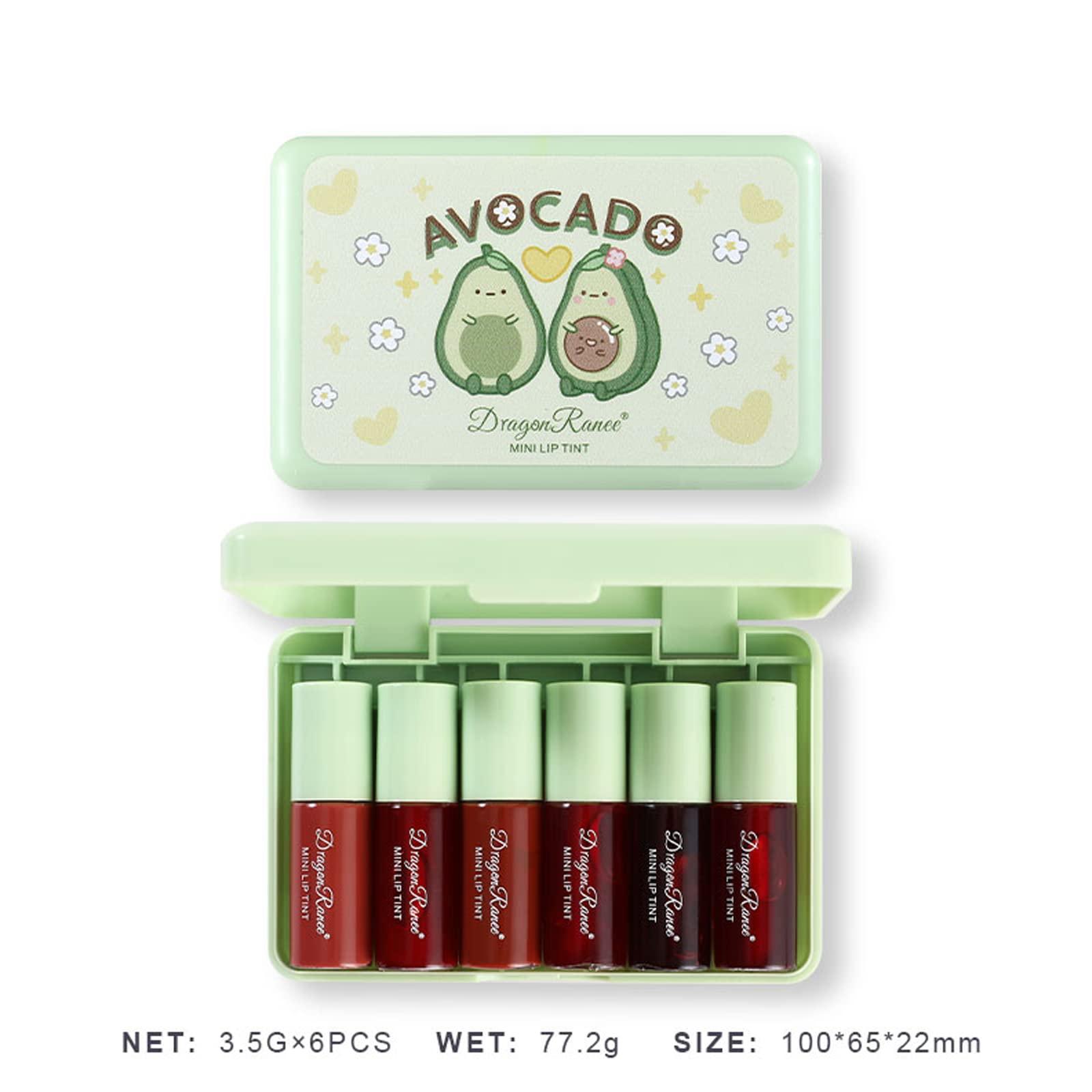 Minfei 6 Colors Lip Tint Stain Set,Korean Velvet Water Lip Tint,Natural Lip and Cheek Tint, Long lasting Non-Stick Cup Waterproof - Image 7
