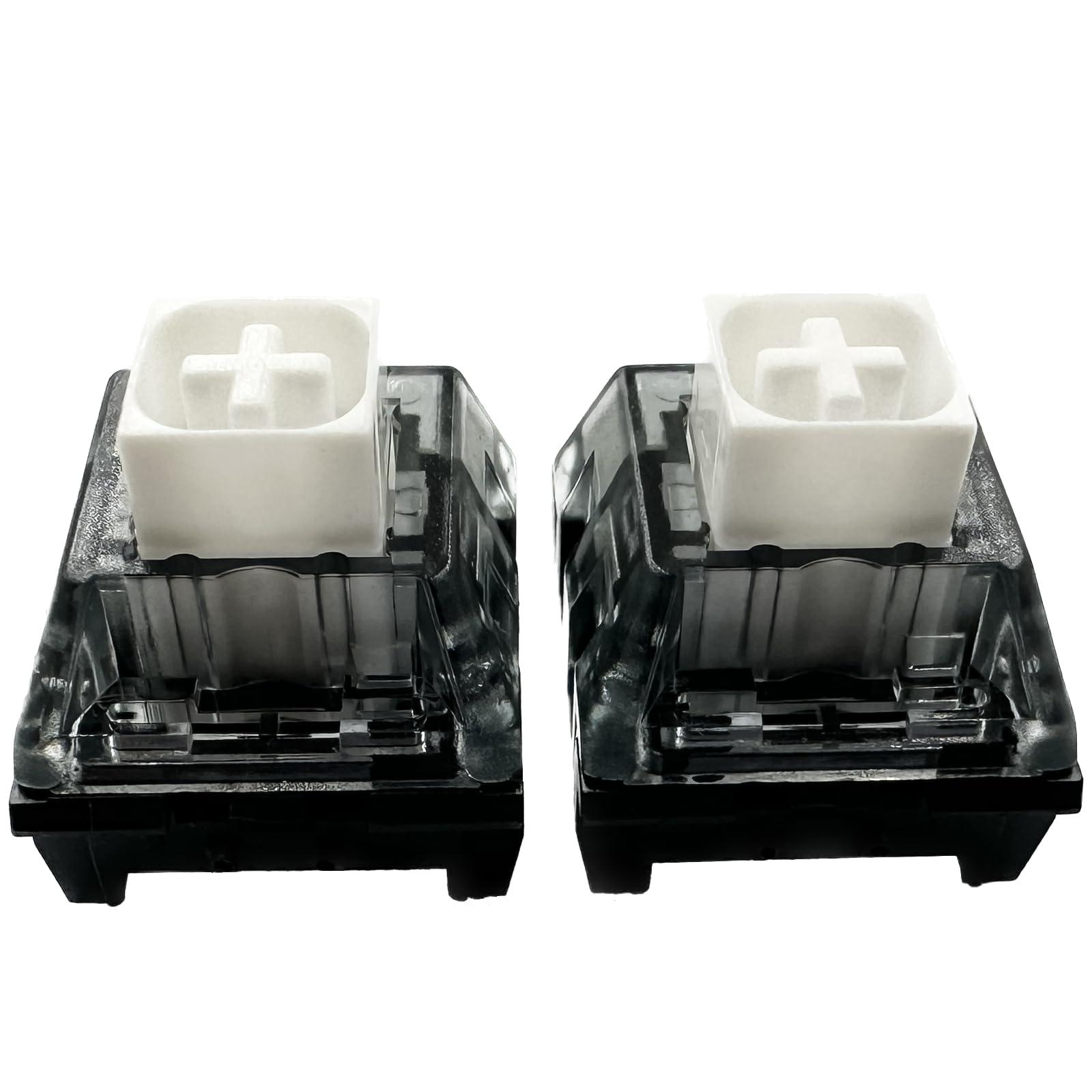 Zjmehty Kailh Box White V2 Switches for MX Mechanical Gaming Keyboard,5-Pin 45gf Clicky/Dust&Waterproof/Pre lubed Switches(White,108pcs)