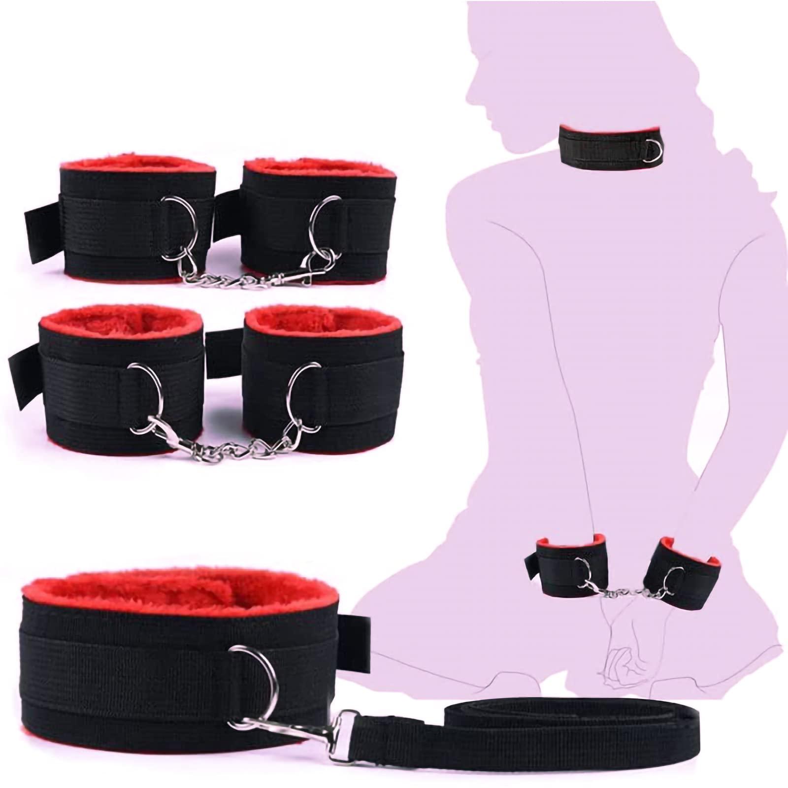 Sex Stuff for Adult Couples Bed Restraints Sex Adults Bondaged King Size Ties for 1s and Wrists Resistance Bands Bondaged Rope Cord Rope Sex Handcuff Sweater Yoga DFS-8 - Image 6