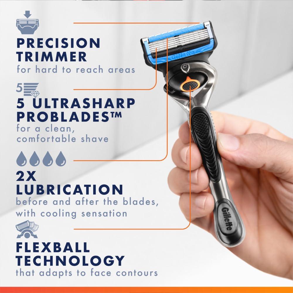 Gillette ProGlide Chill Razor Refills for Men, 8 Blade Refills - Image 3