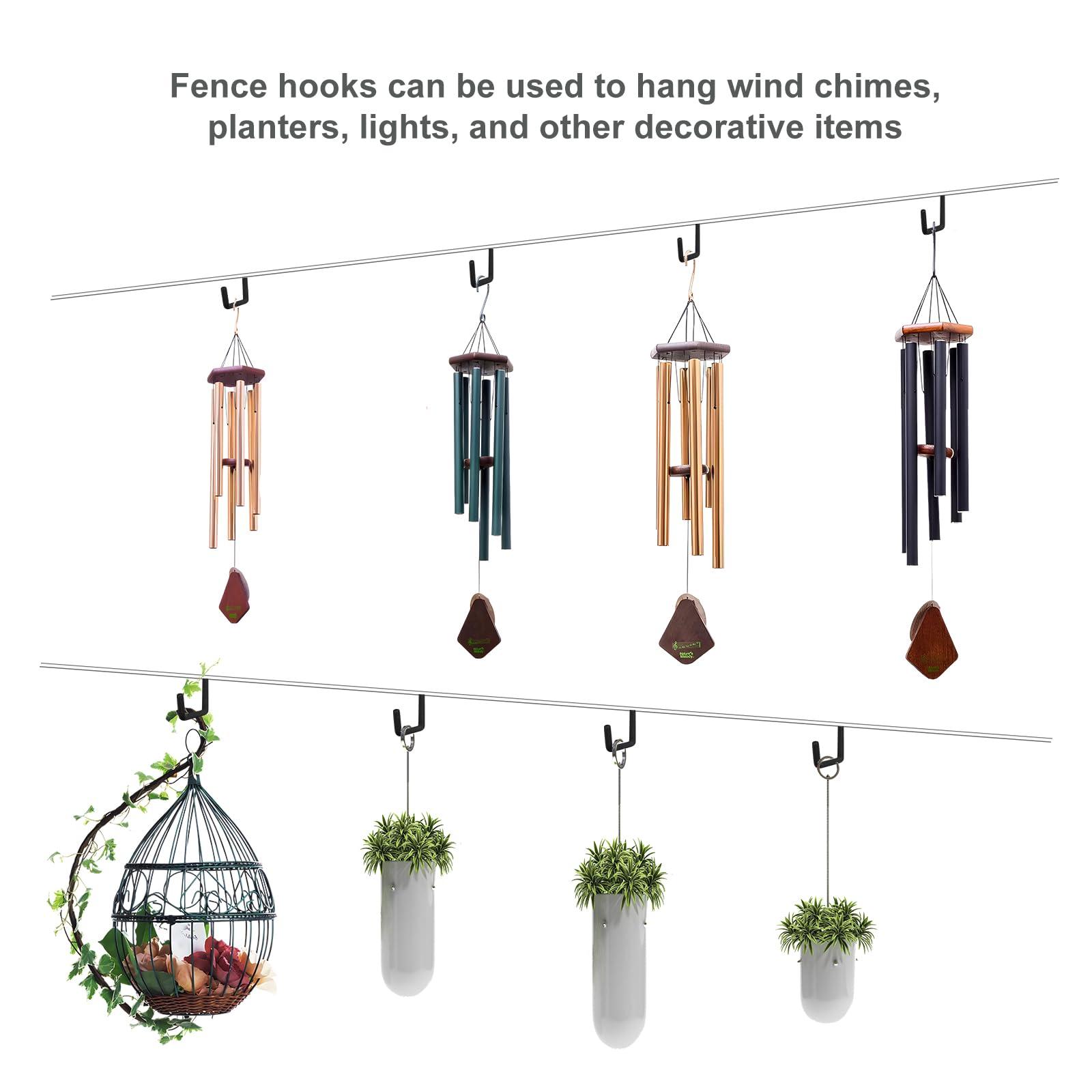Gueryee Rafter Hanger Hook 2 Pcs, Large S Hooks, Upgraded Fence Hangers, Ladder and Bike Hanging Hooks for Storage, Heavy Duty Garage Utility Rafter Hook for Hanging Hose, Plants, Chairs and More - Image 7