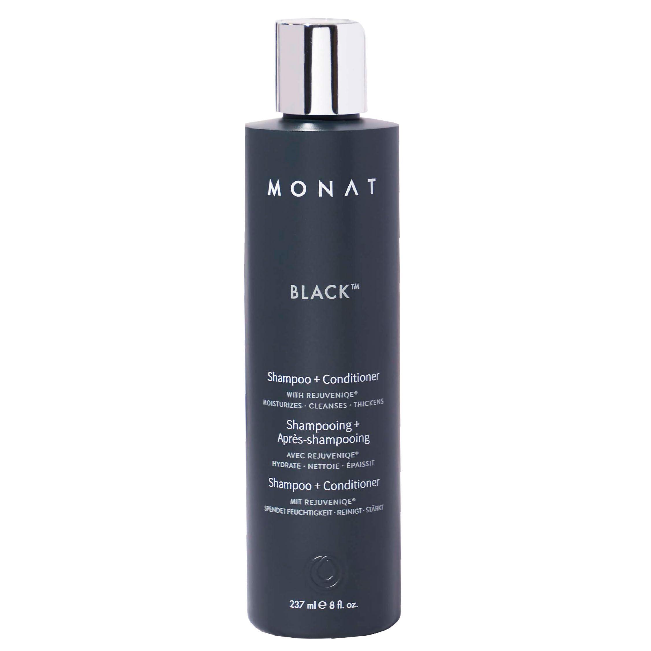 MONAT Black Shampoo + Conditioner – A 2-in-1 Formula for Optimal Hair Care in One Step – Cleanses, Conditions, and Promotes Stronger, Healthier-Looking Hair – For All Hair Types – 237ml (8.0 fl oz) - Image 1