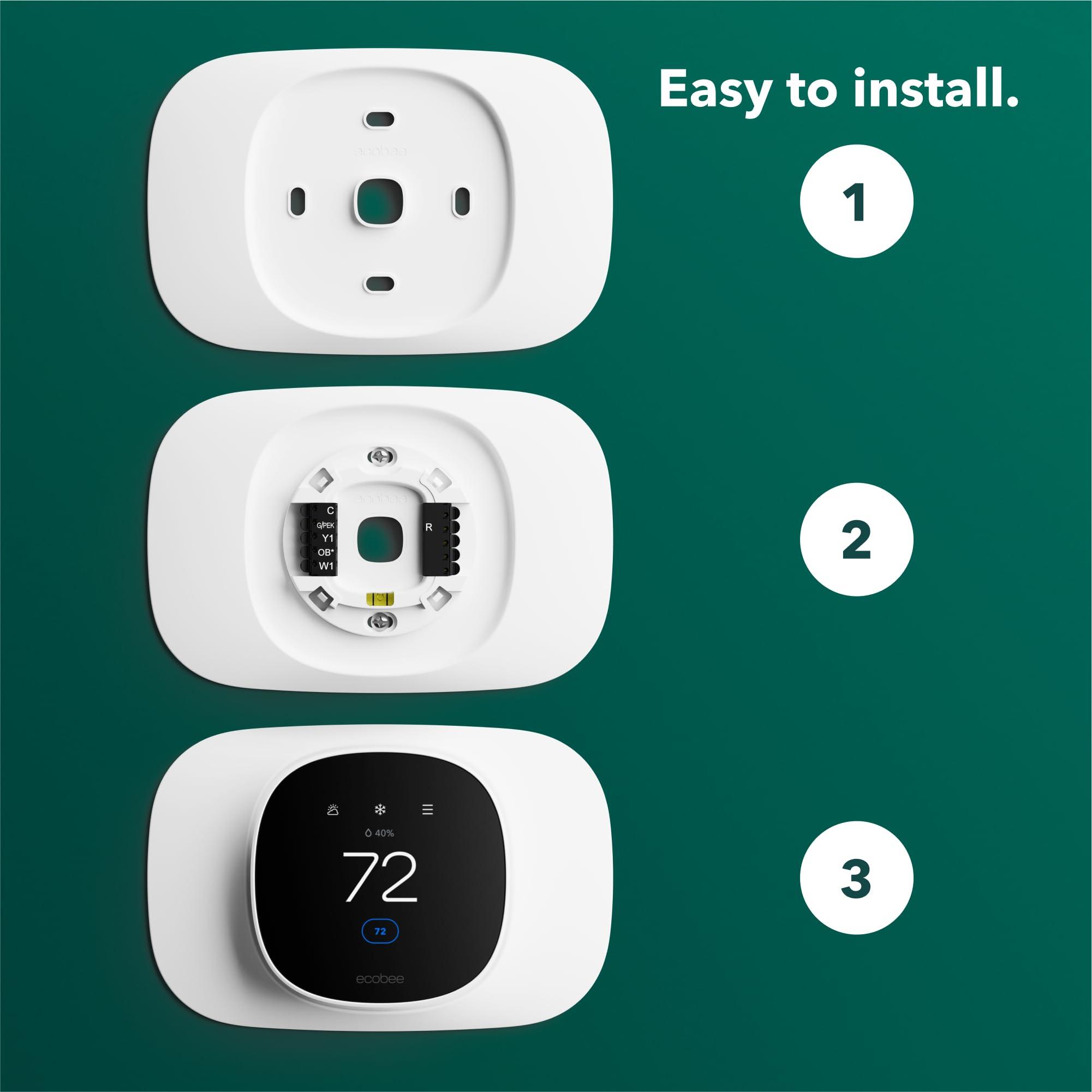 ecobee Trim Plate - Made for ecobee Smart Thermostat Essential - Programmable WiFi Thermostat Accessory - Image 2