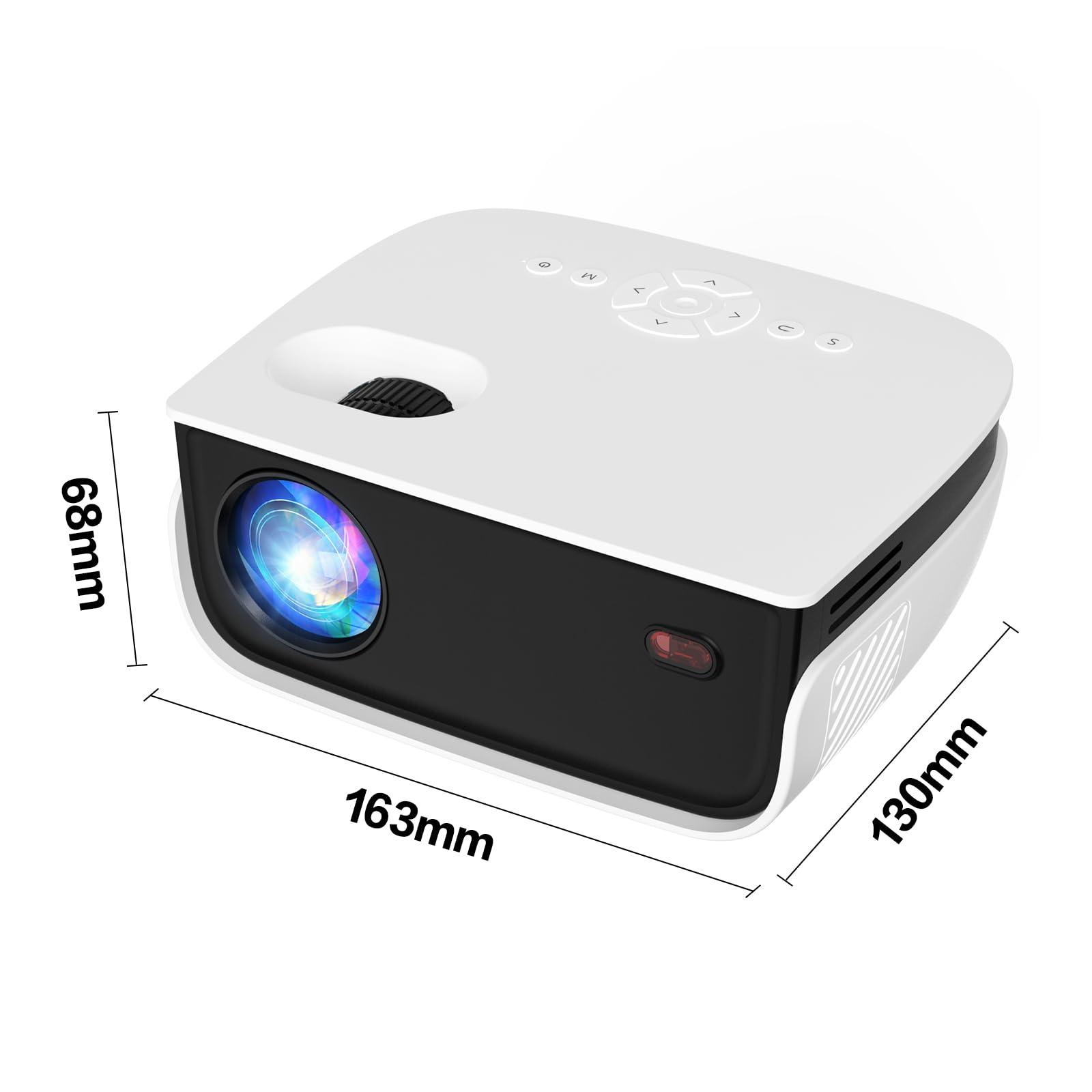 Mini Projector, NICPOW Portable Outdoor Movie Projector with Tripod, 1080P and 200" Supported Small Projector Compatible with TV Stick, Phone, PS5, HDMI, USB for Home, Bedroom, Gaming, Outdoor Use - Image 7