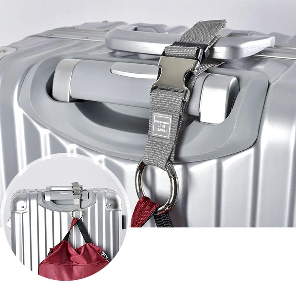 Add-A-Bag Luggage Strap Jacket Gripper, Luggage Straps Baggage Suitcase Belts Travel Accessories - Make Your Hands Free, Easy to Carry Your Extra Bags, (1x Black+1x Grey) - Image 5