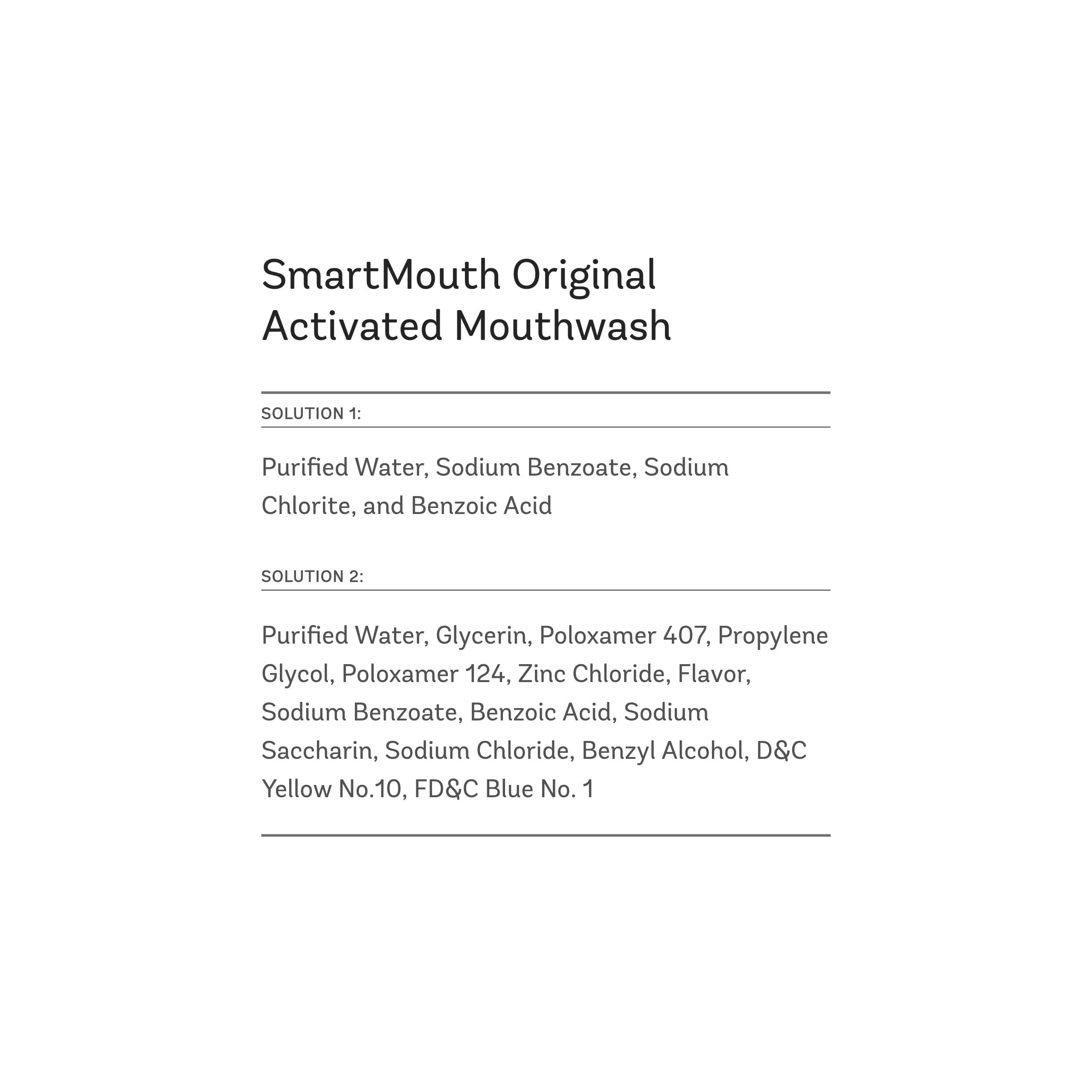 SmartMouth Original Activated Mouthwash - Adult Mouthwash for Fresh Breath - Oral Rinse for 24-Hour Bad Breath Relief with Twice Daily Use - Fresh Mint Flavor, 16 fl oz - Image 8