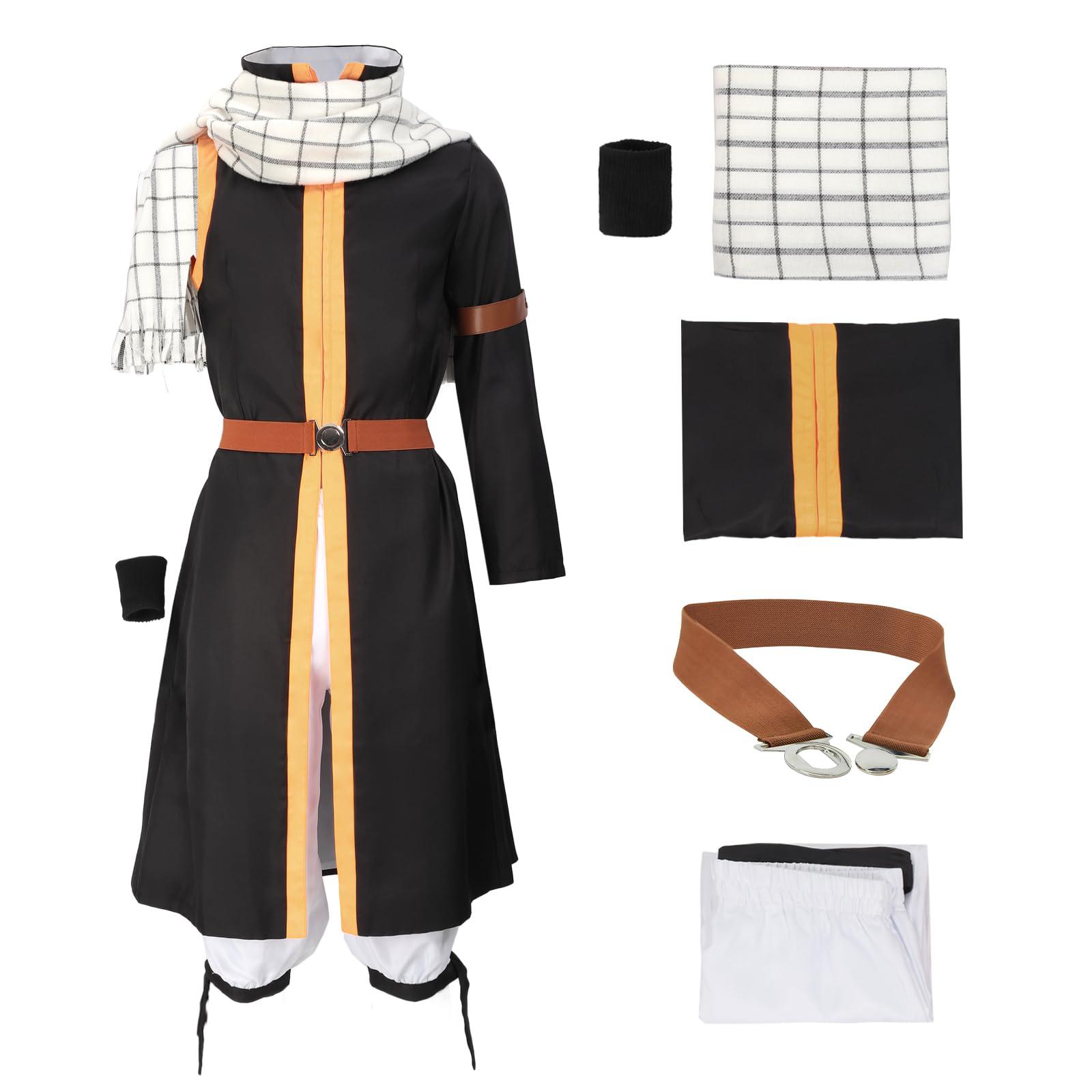 DAZCOS US Size Men's Anime Cosplay Halloween Costume With Scarf Wrister
