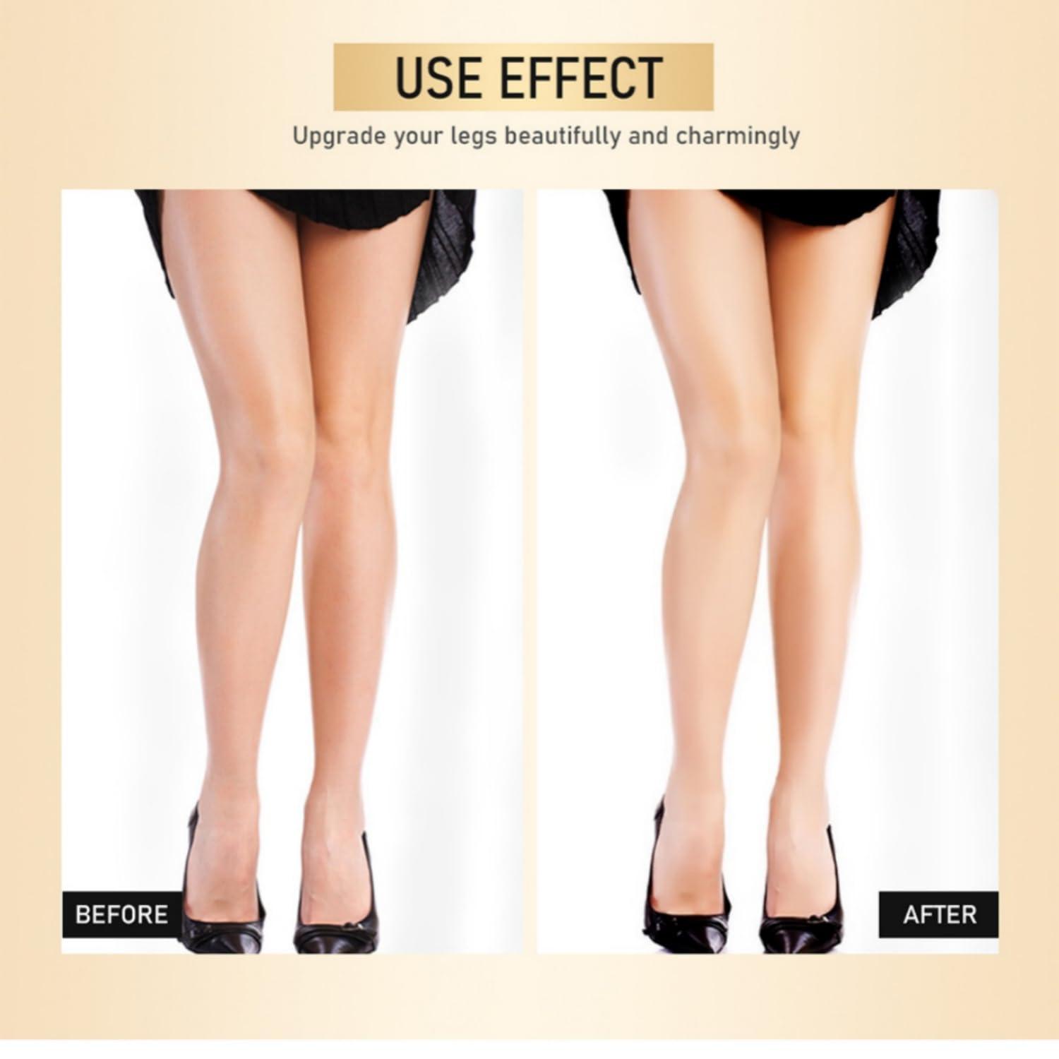 MAEPEOR 3 Colors Body Bronzers Waterproof No Transfer Flawless Looking Leg Makeup Light Leg and Body Scar Cover up Makeup/Tattoo Cover Up (30ML,02 Medium Golw） - Image 6