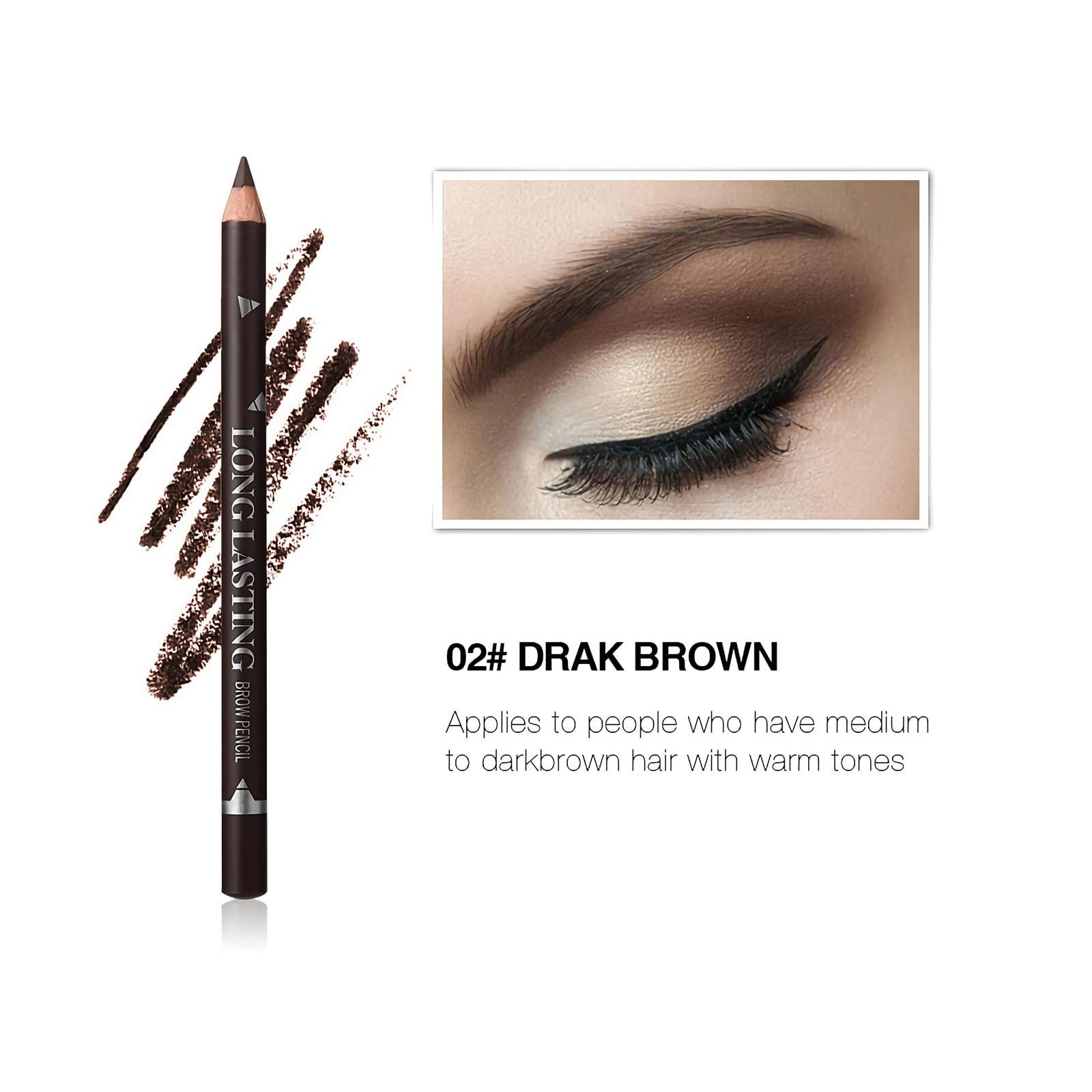 SUMEITANG 12 Pcs Dark Brown Eyebrow Pencils for Women, Multi-purpose Waterproof Eye Brow Pencil for Professionals & Beginners Eyeliner or Brow Marking and filling Create a Vibrant Eye Makeup Look - Image 2