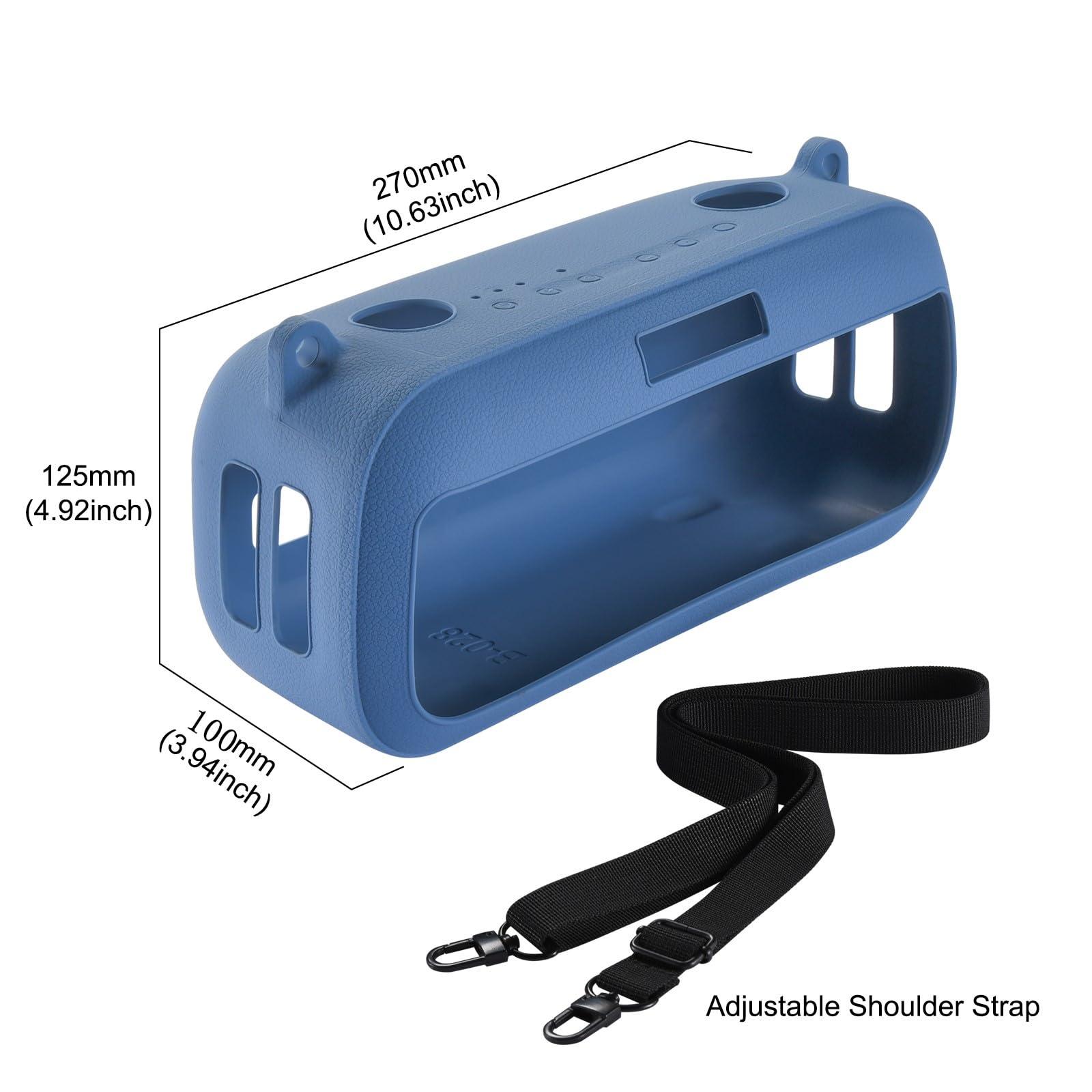 Bose SoundLink Max Silicone Case Cover - Portable Speaker Case for Mountaineering, Hiking, Outdoor Travel & Carrying - Compatible with Bose Speaker - Blue - Image 7