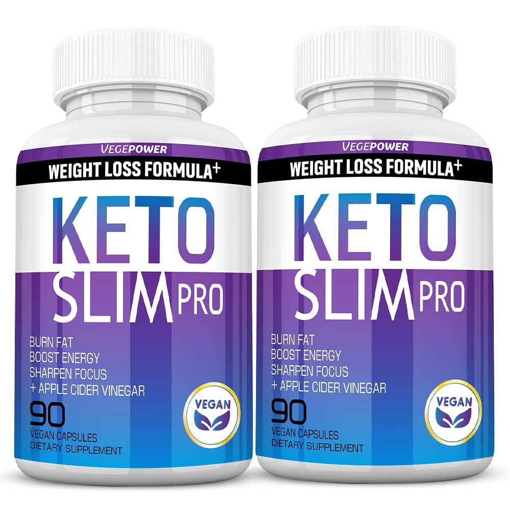 VEGEPOWER Keto Weight Loss Pills - Fat Burner for Women and Men with Apple Cider Vinegar - Natural Appetite Suppressant, Weight Management & Metabolism Booster - 180 Keto ACV Capsules