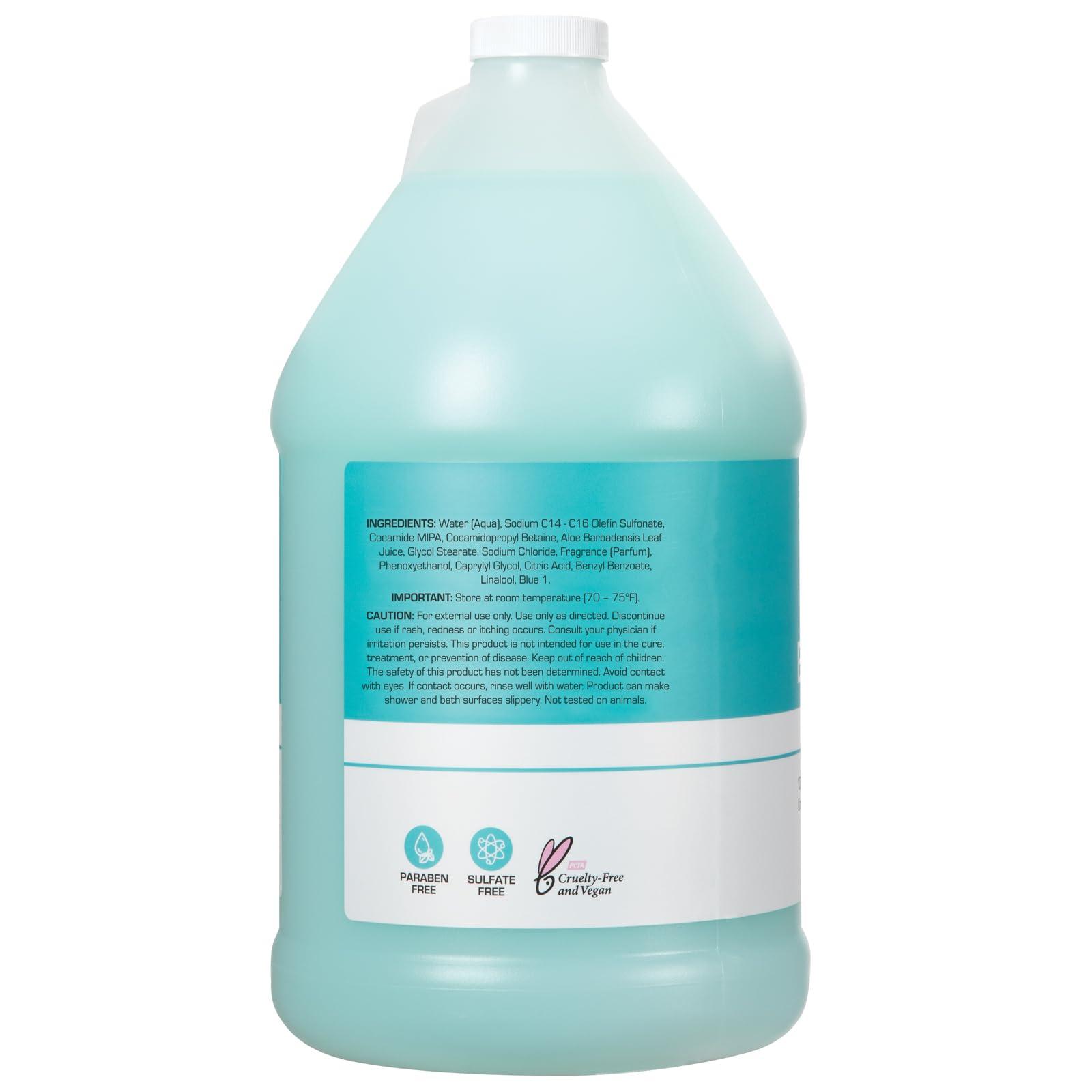Ginger Lily Farms Club & Fitness Nourishing Body Wash, 100% Vegan & Cruelty-Free, Bath & Shower Gel for Men and Women, Ocean Breeze Scent, 1 Gallon (128 fl. oz.) Refill - Image 3
