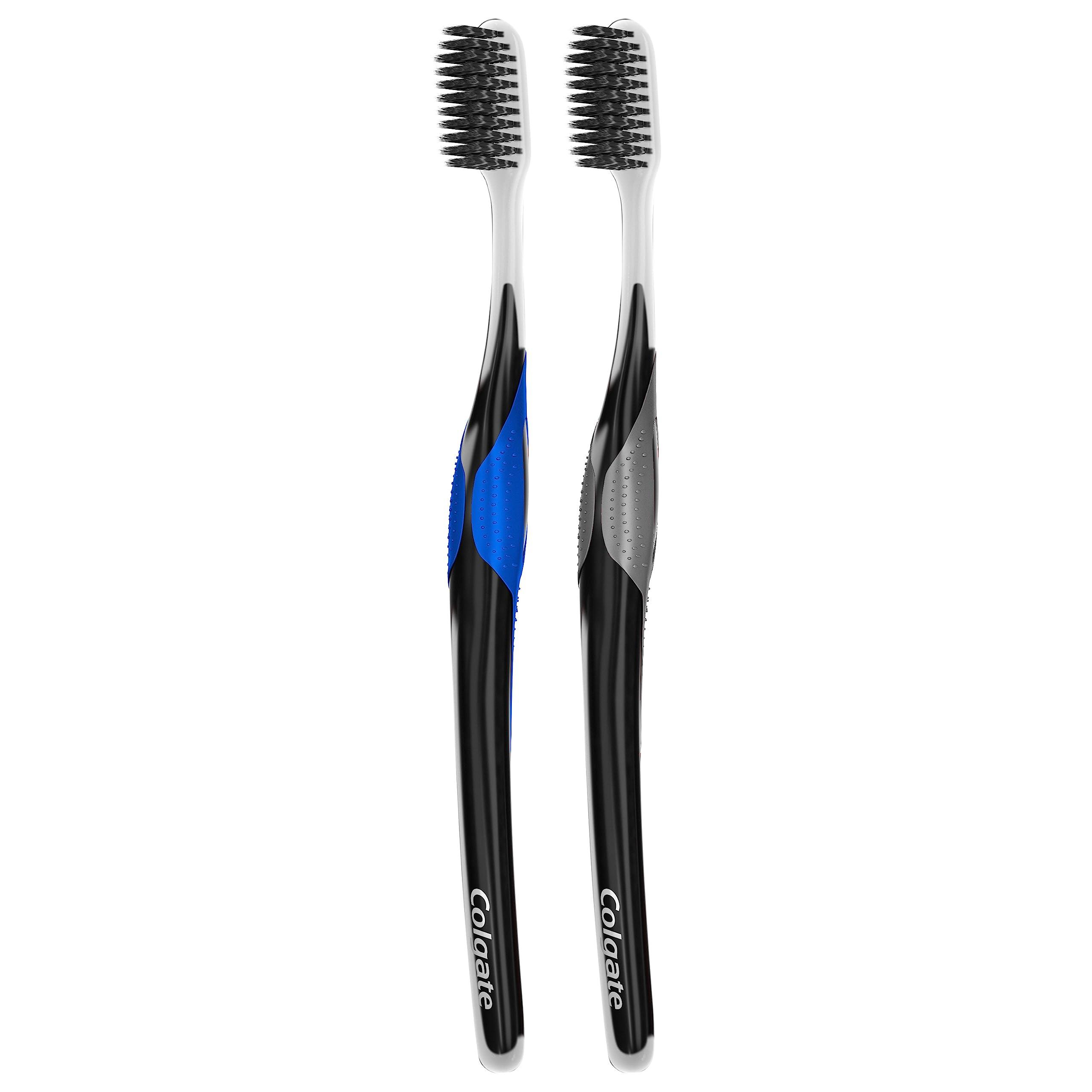 Colgate Gum Health Charcoal Adult Manual Toothbrush, Ultra Soft, 4 Count (Pack of 1) - Image 8