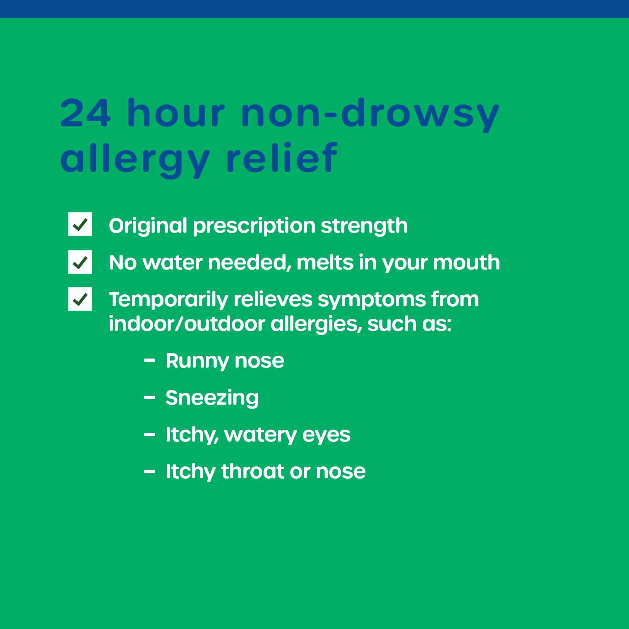 HealthCareAisle Allergy Relief - Loratadine 10 mg Orally Disintegrating Tablets USP - 30 Tablets - Original Prescription Strength ​ Allergy Medication, 24-Hour Relief​ - Image 4