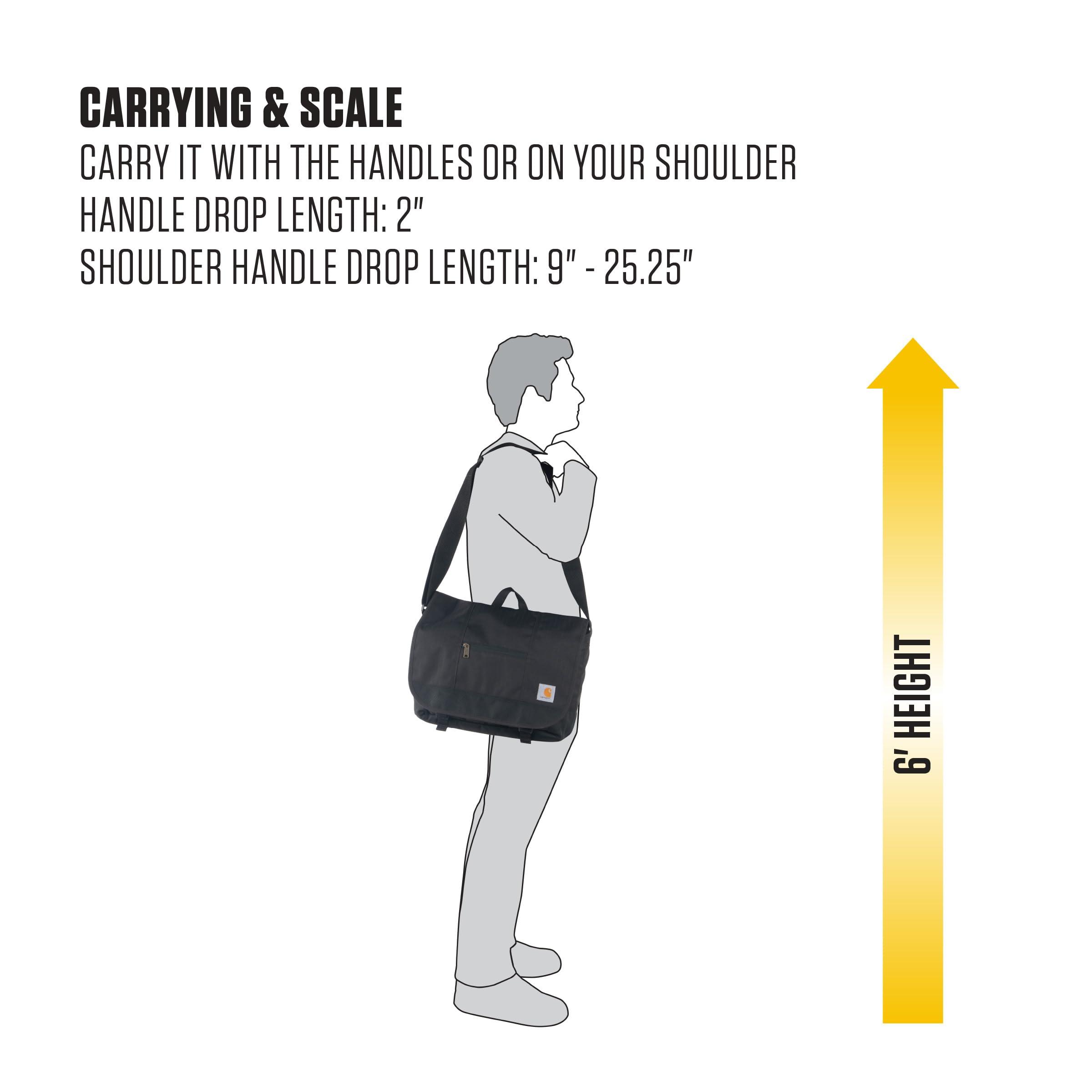Carhartt Gear B0000509 Ripstop Messenger Bag - One Size Fits All - Black - Image 6