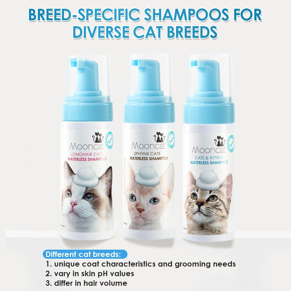 Mooncat Waterless Cat Shampoo+Cat Brush, Licking Safe Dry Shampoo for Cats, No Rinse Foam Cat Bath, Grooming for Cat, Kitten Sensitive Skin, Dander Reducing, Paraben Free, pH Balanced (5 oz) - Image 10
