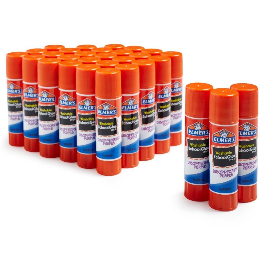 Elmer's Disappearing Purple School Glue Sticks Washable 7 Grams 30 Count - Image 3