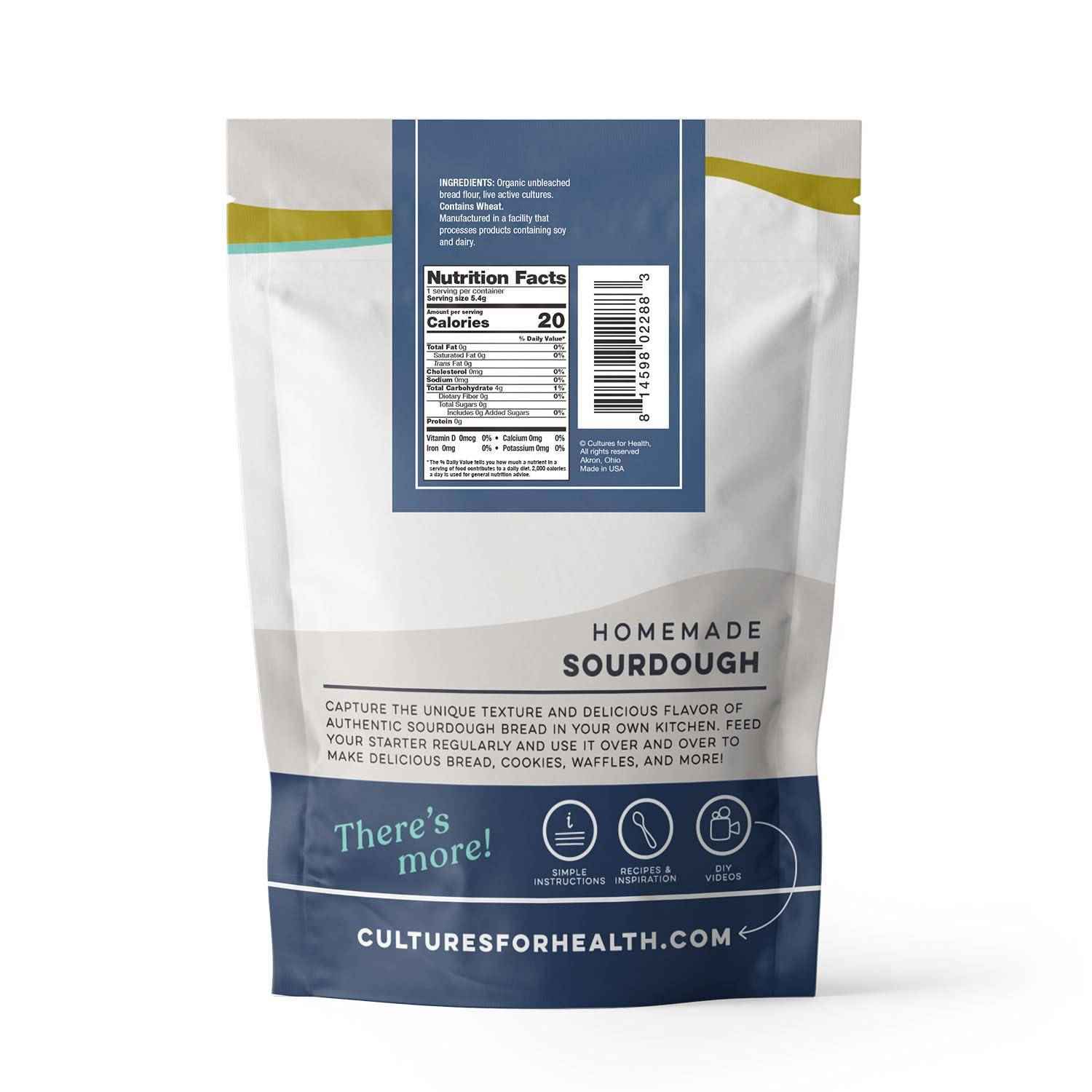 Cultures for Health San Francisco Sourdough Style Starter Culture | Homemade Artisan Bread | Heirloom, non-GMO | Live Culture Bread Mix | Easy to Follow Recipe - Image 2