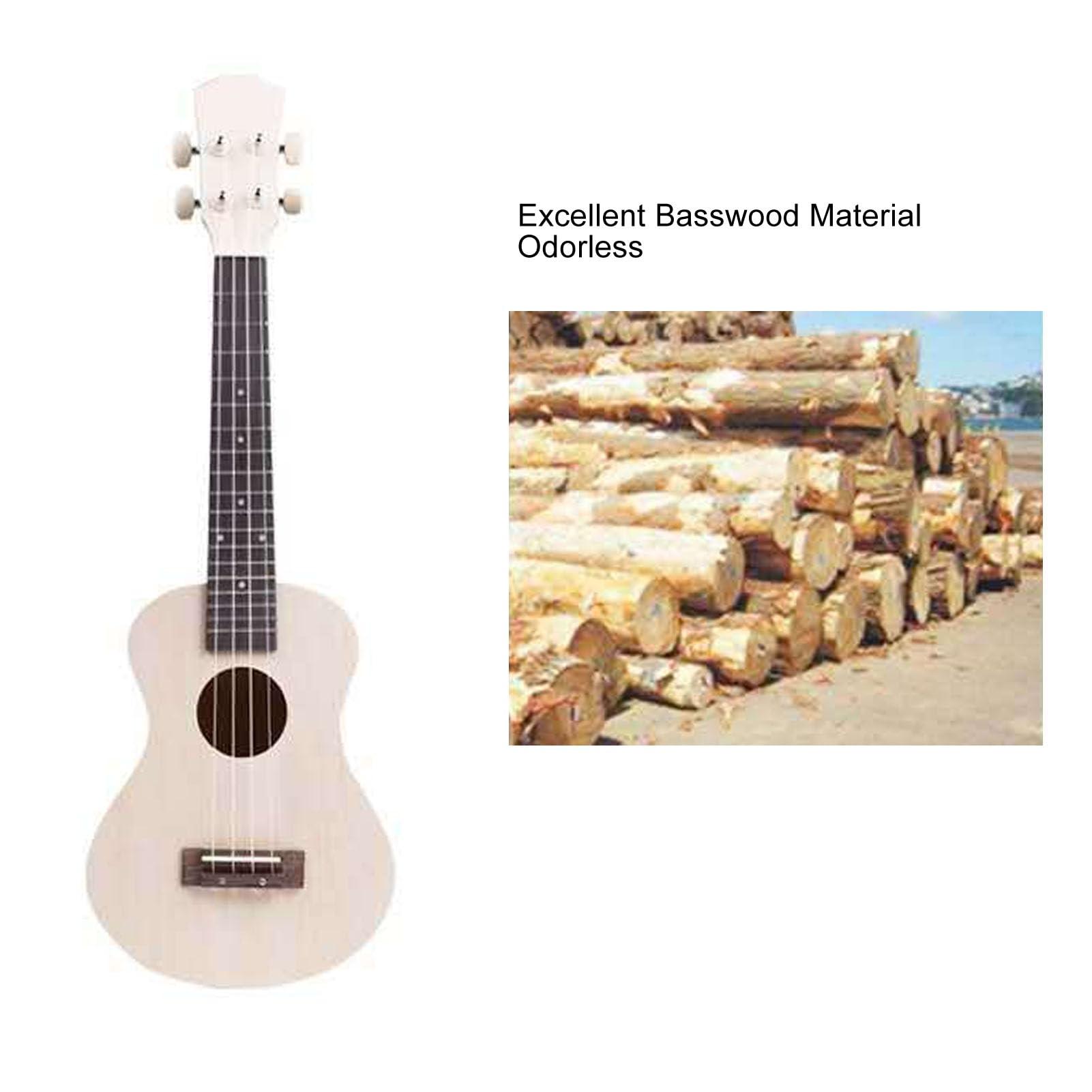 LiebeWH 24 Inch Wooden DIY Ukulele Kit Guitar Build Kit Multifunctional Concert Instrument for Performance and Practicing, LiebeWH956bghvmwu - Image 3