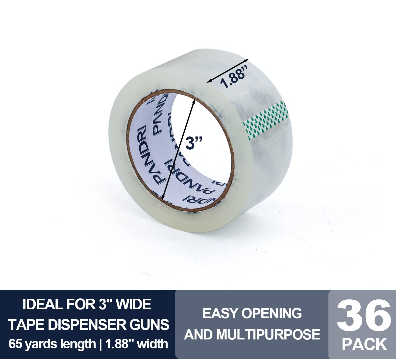 PANDRI Clear Packing Tape, 36 Rolls Heavy Duty Packaging Tape for Shipping Packaging Moving Sealing, 1.88 inches Wide, 65 Yards Per Roll, Total 2340 Yards - Image 2