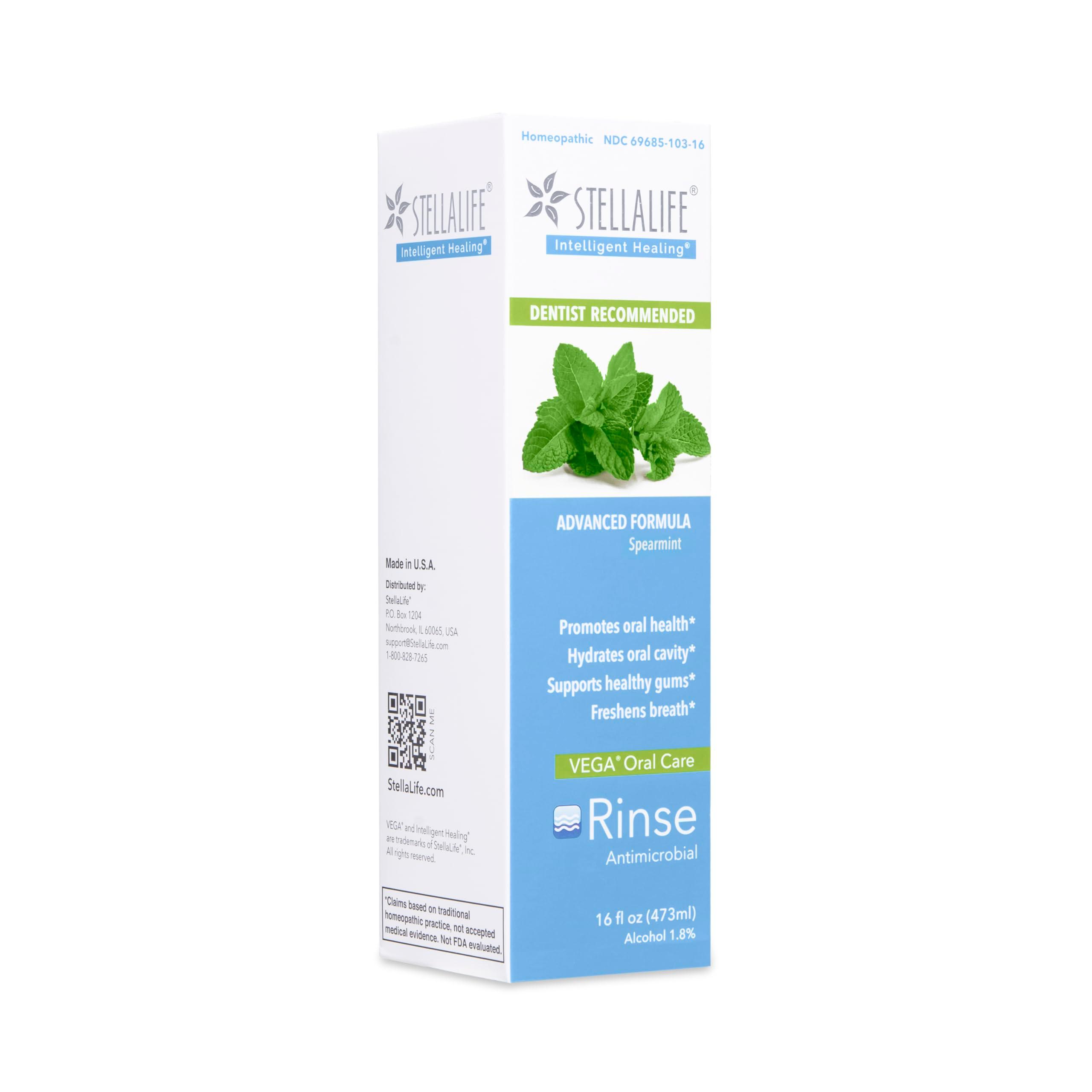 StellaLife Oral Rinse: Dry Mouth Mouthwash, Natural Daily Dental Hygiene for Healthy Gums, Fresh Breath, Sugar Free, Propolis, Xylitol, Advanced Healing After Dental Procedures (16 fl oz, Spearmint) - Image 4