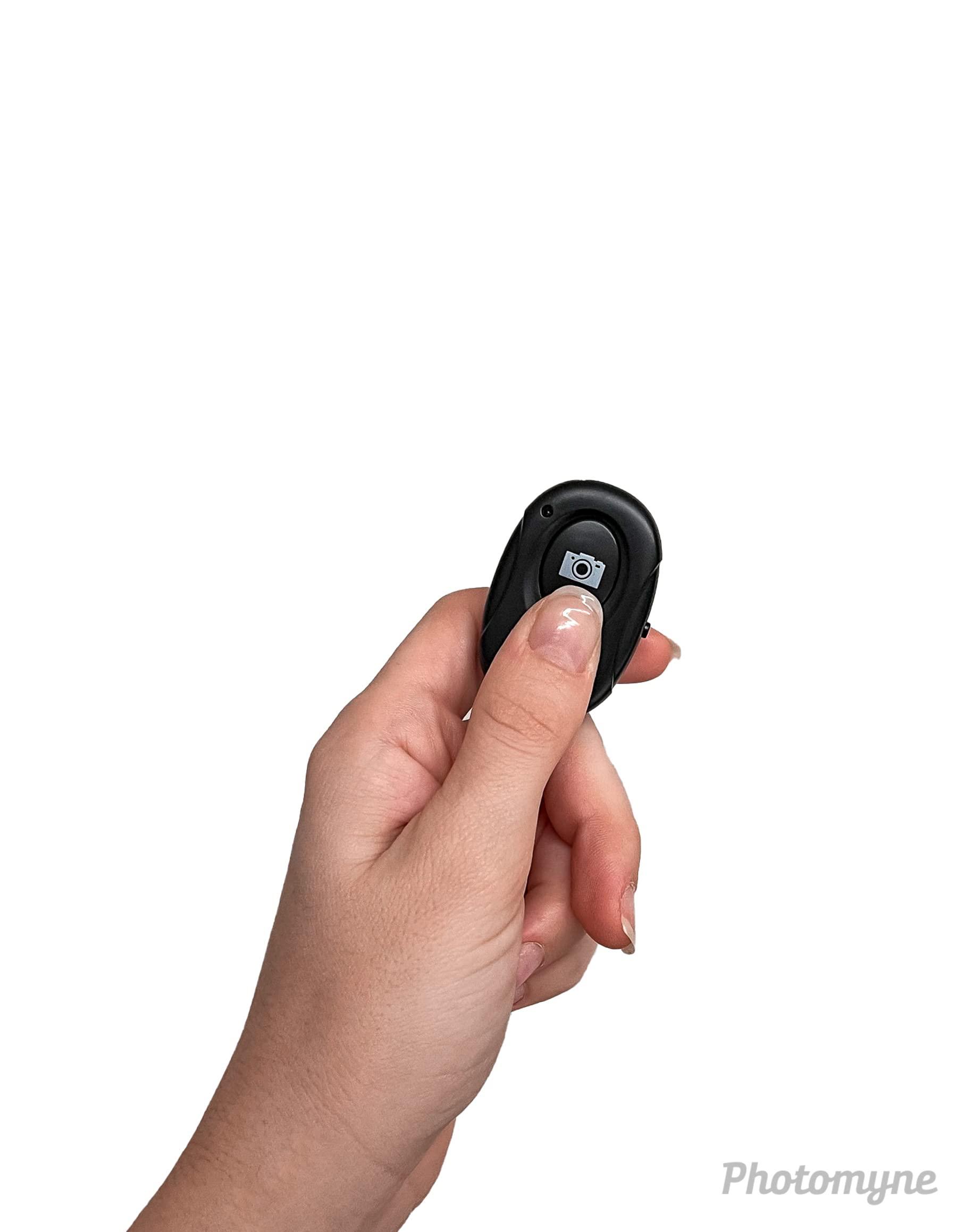 Photomyne Wireless Camera Shutter Clicker | Camera Shutter Remote Control for iPhone & Android Smartphones | Wireless Remote Control Selfie Button - Includes Wrist Strap (1 Pack) - Image 6