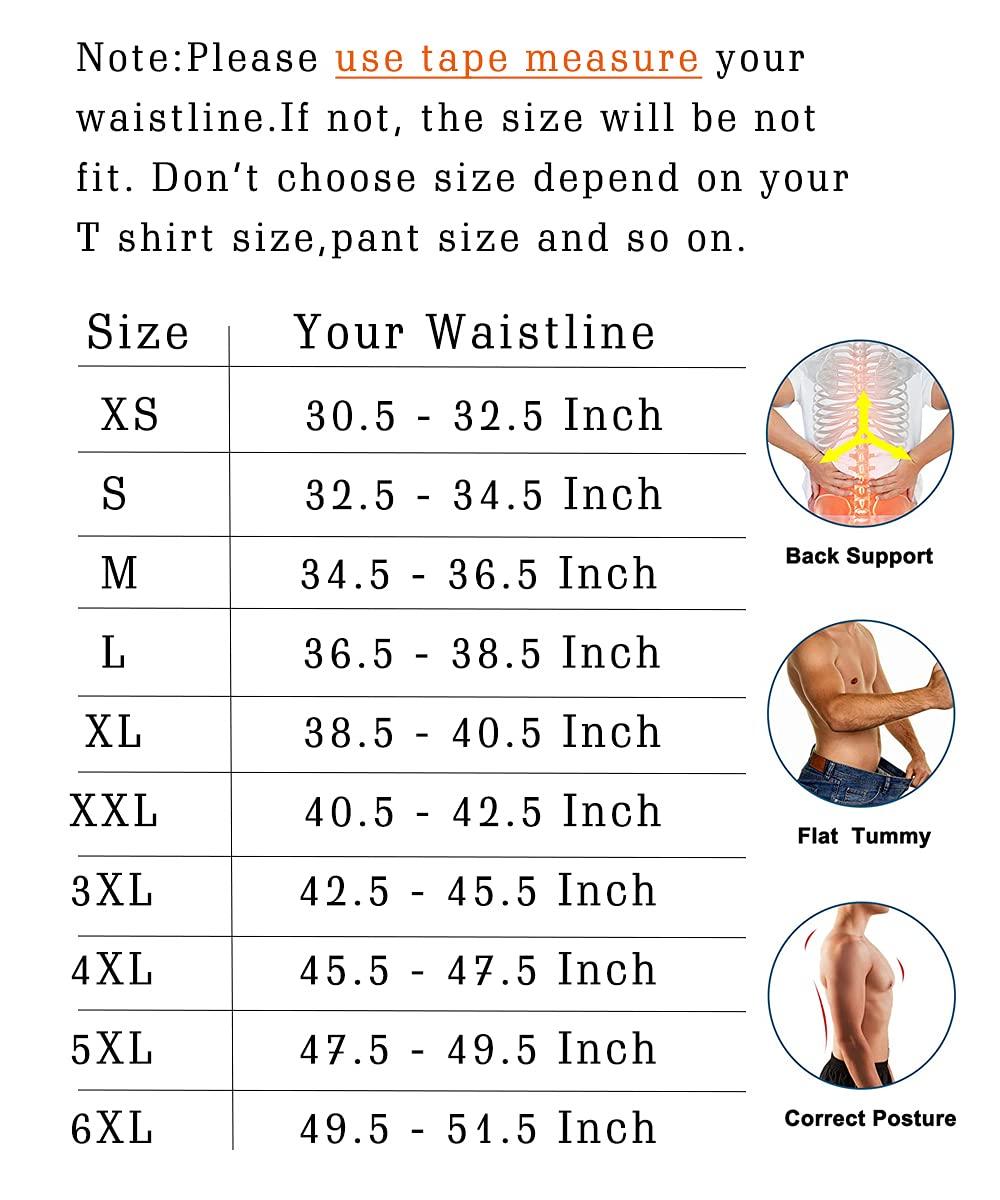 GainKee 100% Latex Men Waist Trainer Corsets With Steel Bone Sweat Belt Sauna Suit For Fitness Body Shaper - Image 6