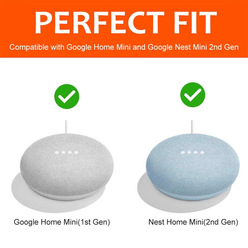 Outlet Wall Mount Holder for Google Nest Mini and Google Home Mini, A Space-Saving Accessories with Cord Management for Google Mini Smart Speaker, No Messy Wires or Screws (3 Pack) - Image 3