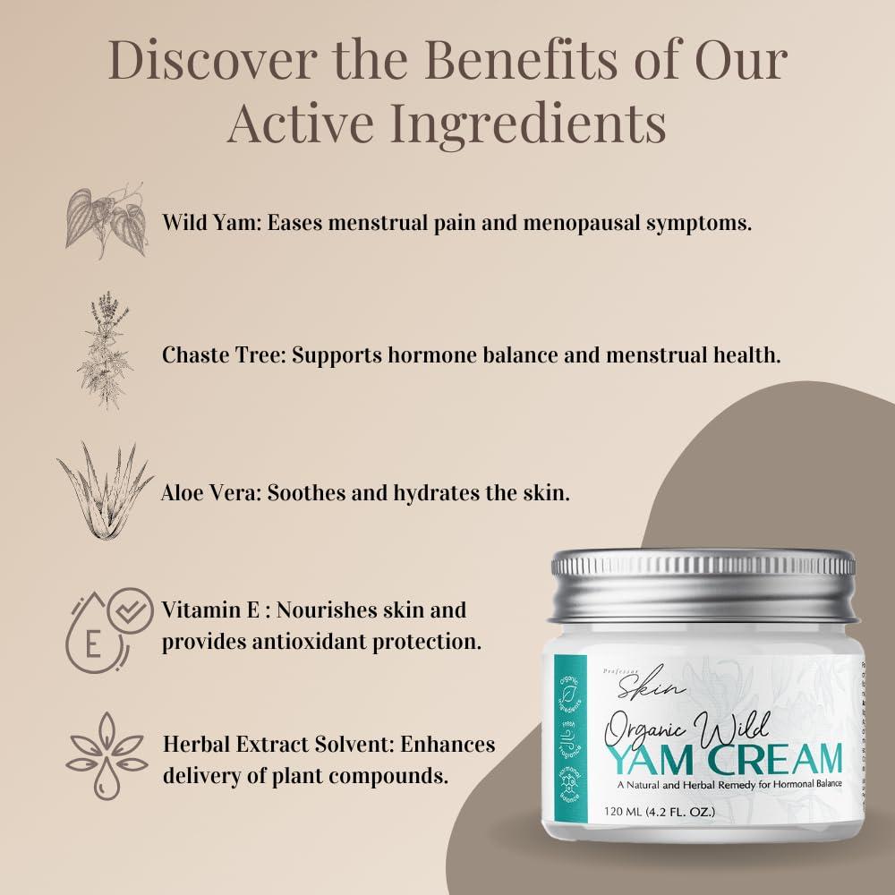 Wild Yam Cream 4.2 OZ | Wild Yam Cream For Hormone Balance & Menopause Relief | 100% All Natural Ingredients - Image 4