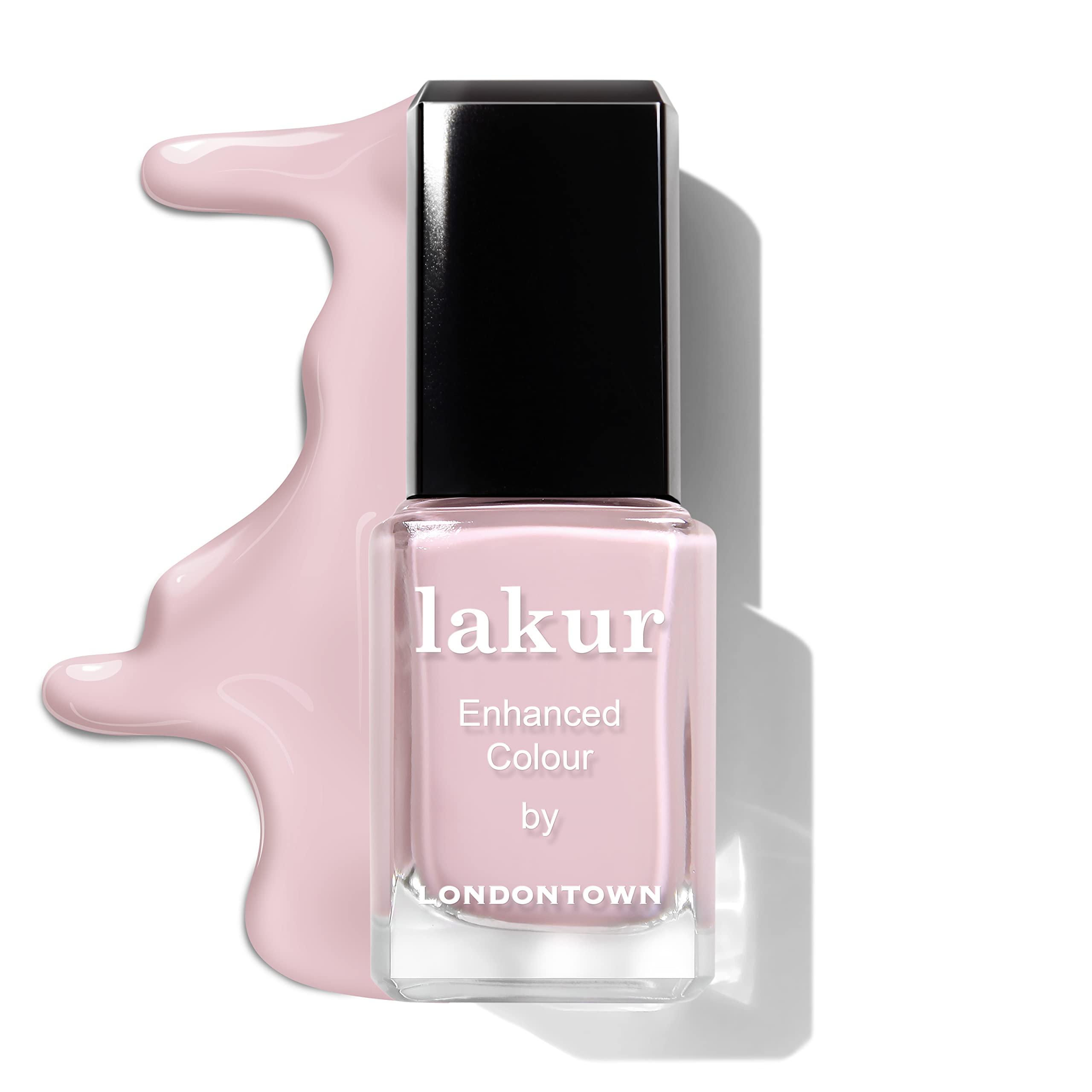LONDONTOWN lakur Nail Polish - Chip-Resistant, Non-Toxic, Conditions & Hydrates Nails | Glossy Light Pink, Rosewater, .40 fl oz - Image 6