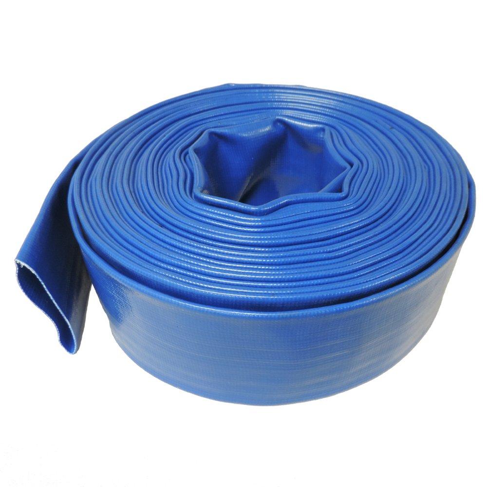 (8" Dia. x 50 ft) - HydroMaxx® 4 Bar Heavy Duty Reinforced PVC Lay Flat Discharge and Backwash Hose