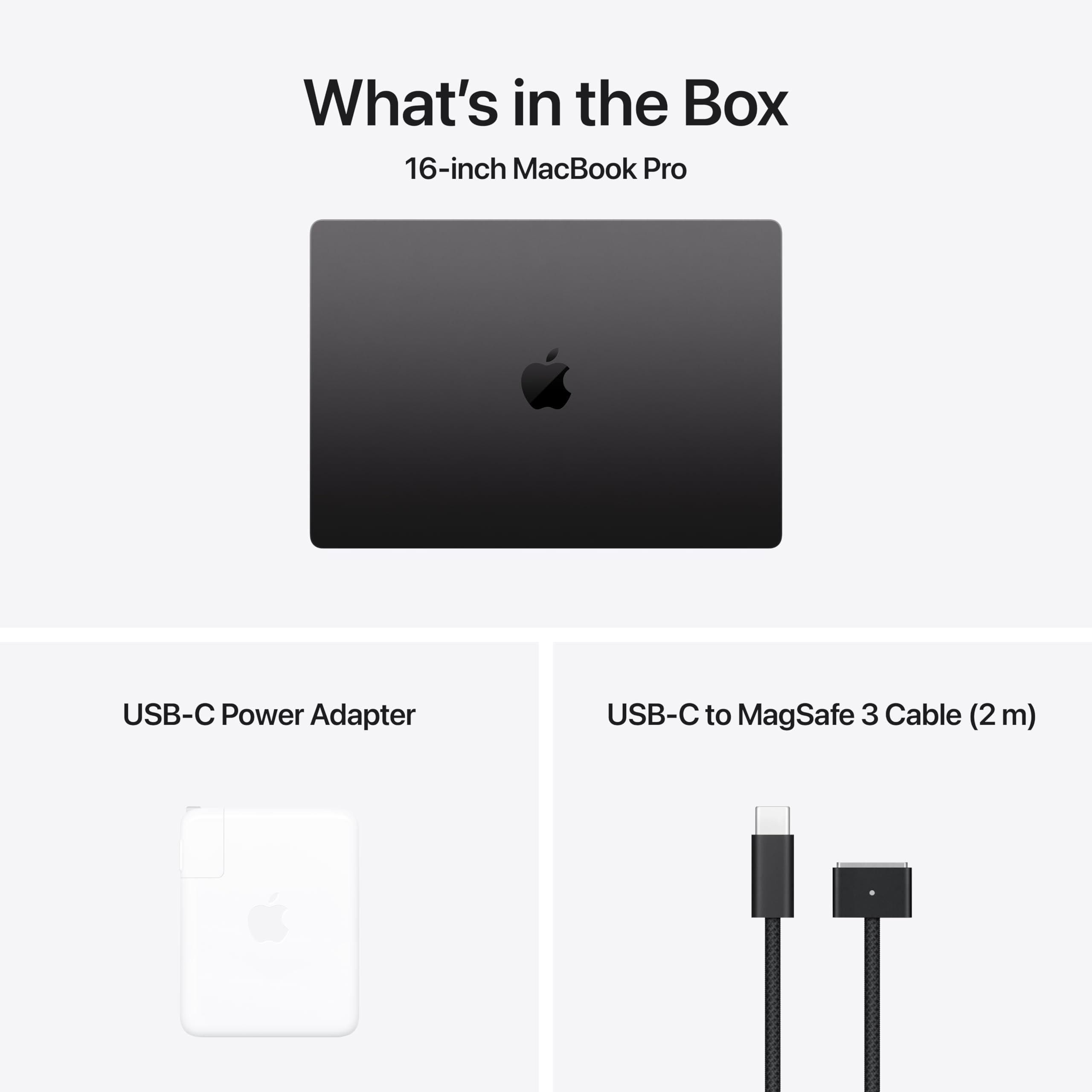 Apple 2024 MacBook Pro Laptop with M4 Pro, 14‑core CPU, 20‑core GPU: Built for Apple Intelligence, 16.2-inch Liquid Retina XDR Display, 24GB Unified Memory, 512GB SSD Storage; Space Black - Image 6