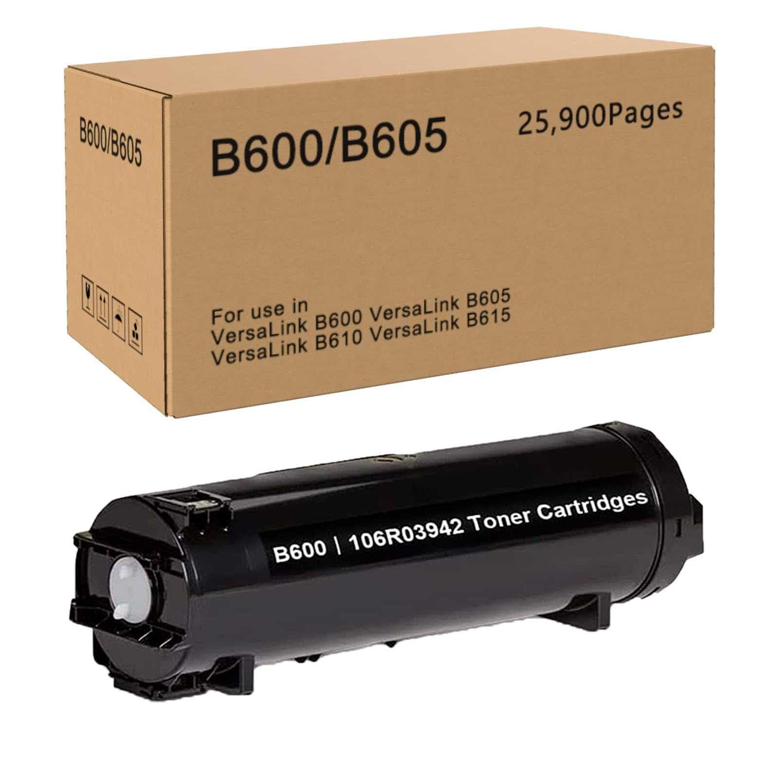 Chipink Versalink B600 Toner Cartridge 106R03942 Replacement Compatible for Versalink B605 Toner 106R03940 106R03944 for Xerox B600 B605 B610 B615 Printer (1 Black, High Yield)