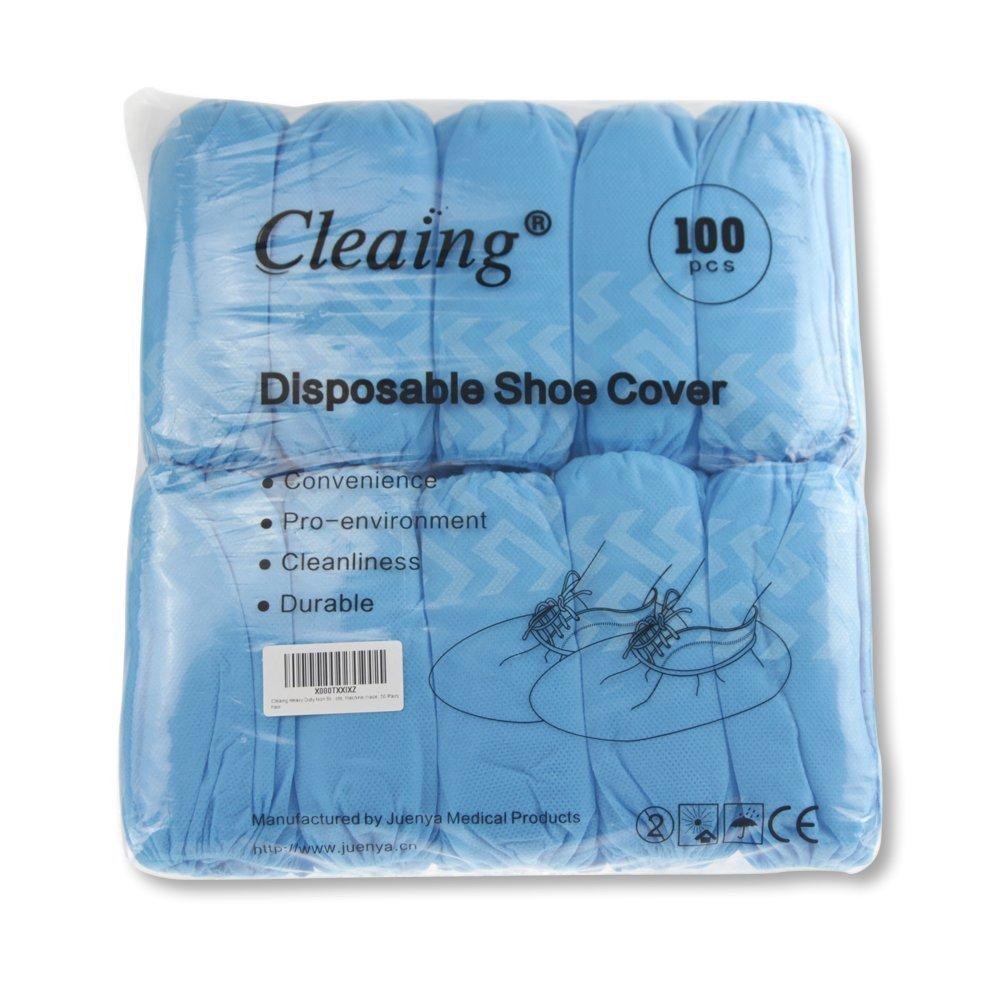 Cleaing Disposable Shoe Covers Large 1000 Pack (500 Pairs) for Indoors, Non Slip, Fit Shoe Size up to Men's 8.5, Boot Size 10 - Image 2