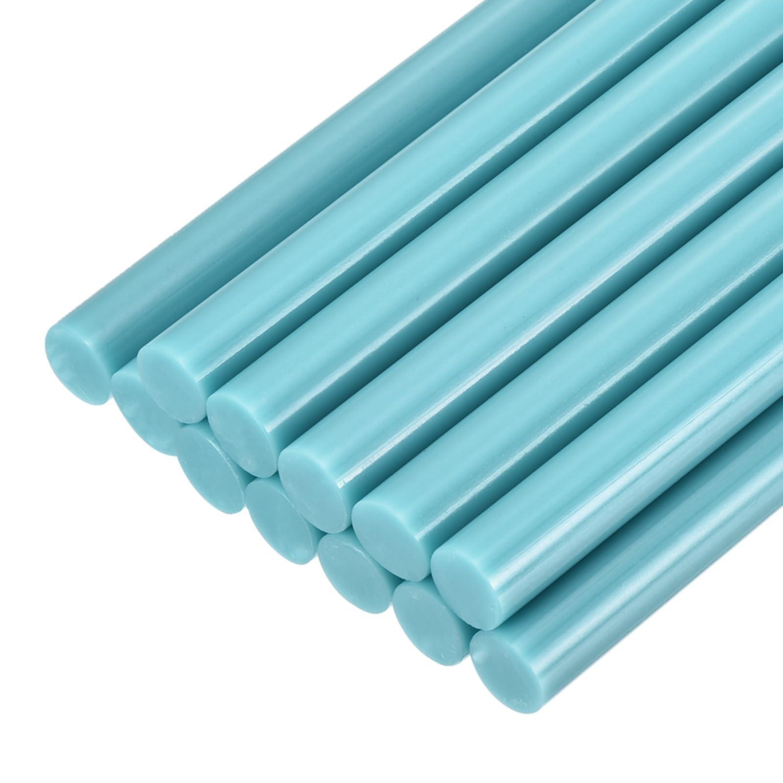 uxcell Mini Hot Glue Sticks for Glue Gun 11mm x 100mm Light Blue 12pcs