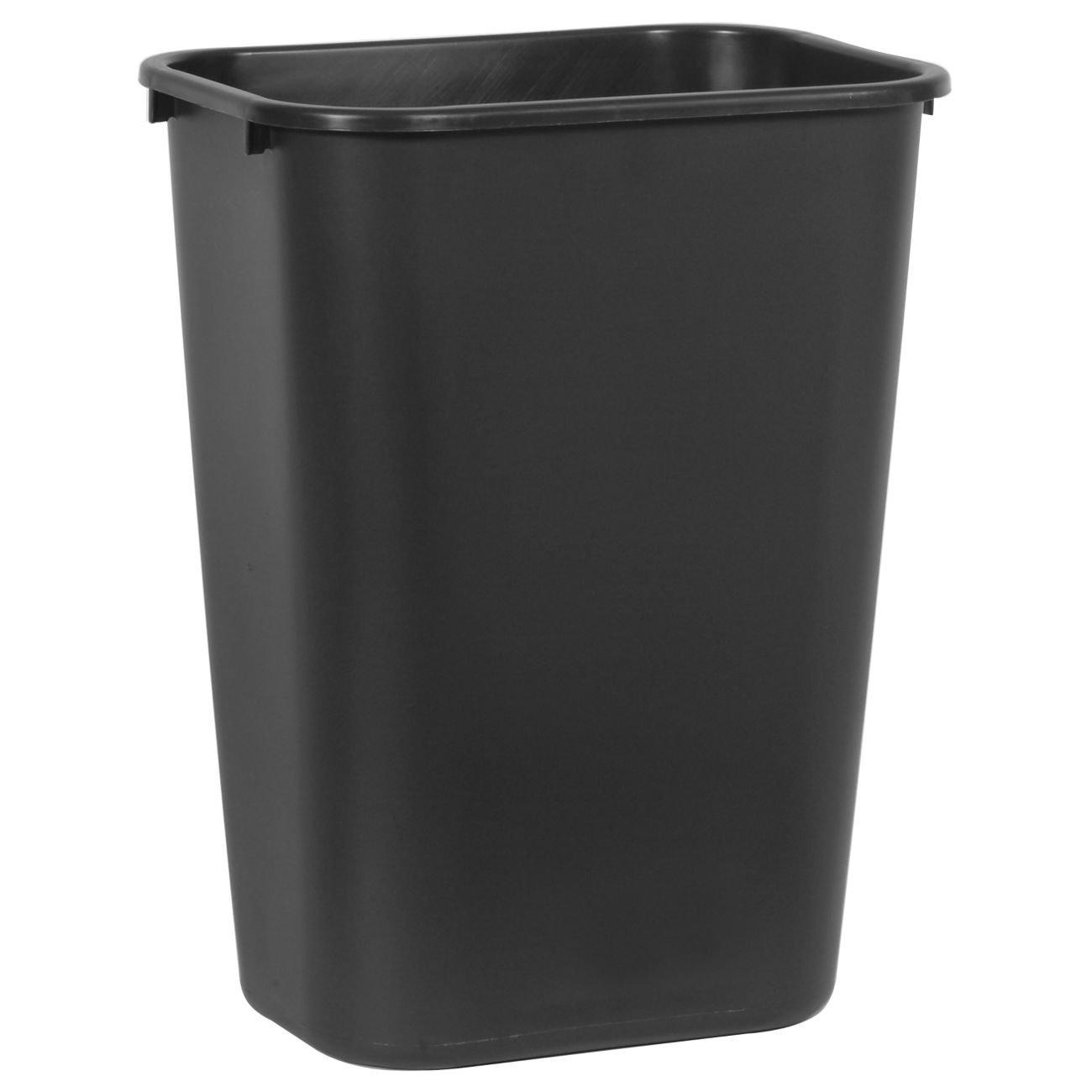 Rubbermaid Commercial Products Deskside Wastebasket/Trash Can, 10.25-Gallon/41-Quart, Black, Plastic, Garbage Can for Home/Office, Fits Under Desk/Sink/Cabinet, Pack of 4 - Image 3