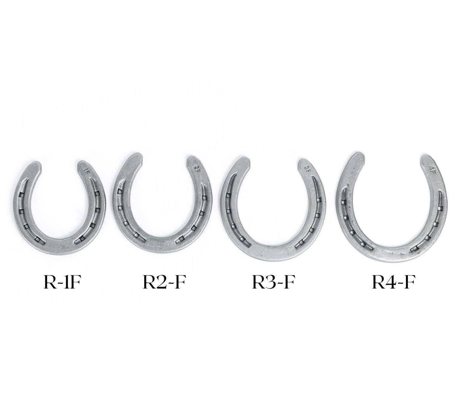 The Heritage Forge Steel Horseshoes Set for Horses, Crafts, Decorations and Backyard Games - Size 0 - R3-F - Sand Blasted 20 Shoes - Image 3