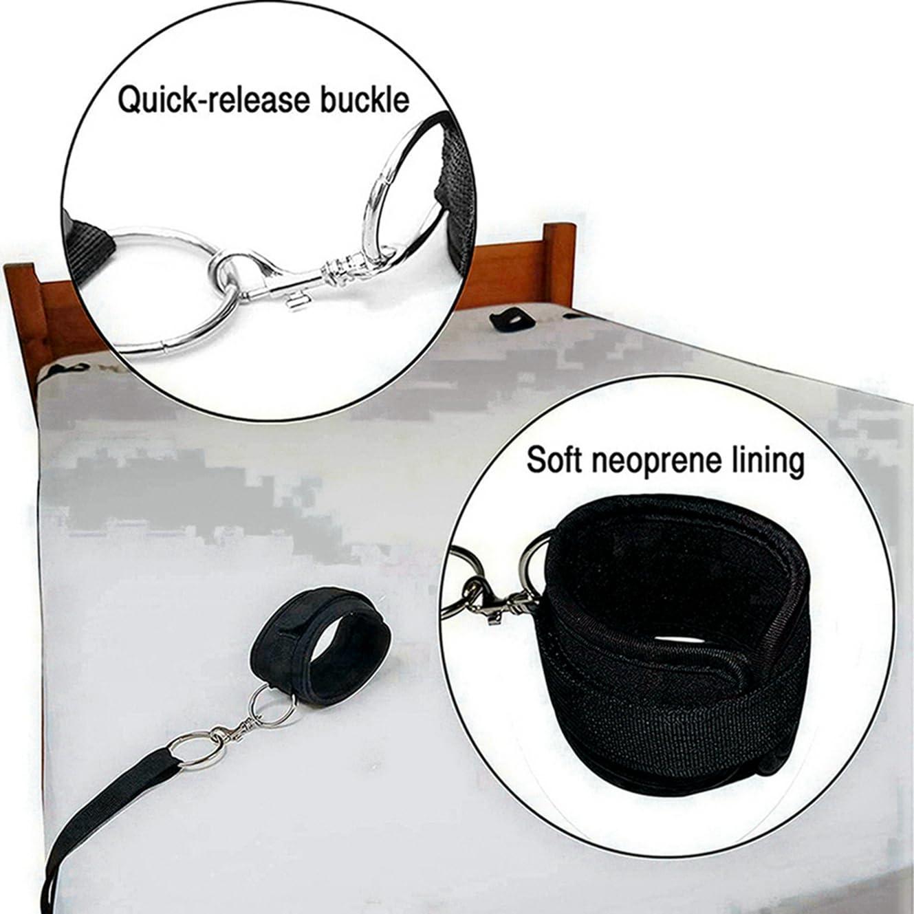 King Size Sexy Bed Frame Bed Restraints Sex Adults Bondaged King Size Bed Straps for Adult Play King Mattress Ankle and Wrist Restraints Sex Set Bondaged Restraints Sex Full Size Bed BDSM Sweater - Image 5