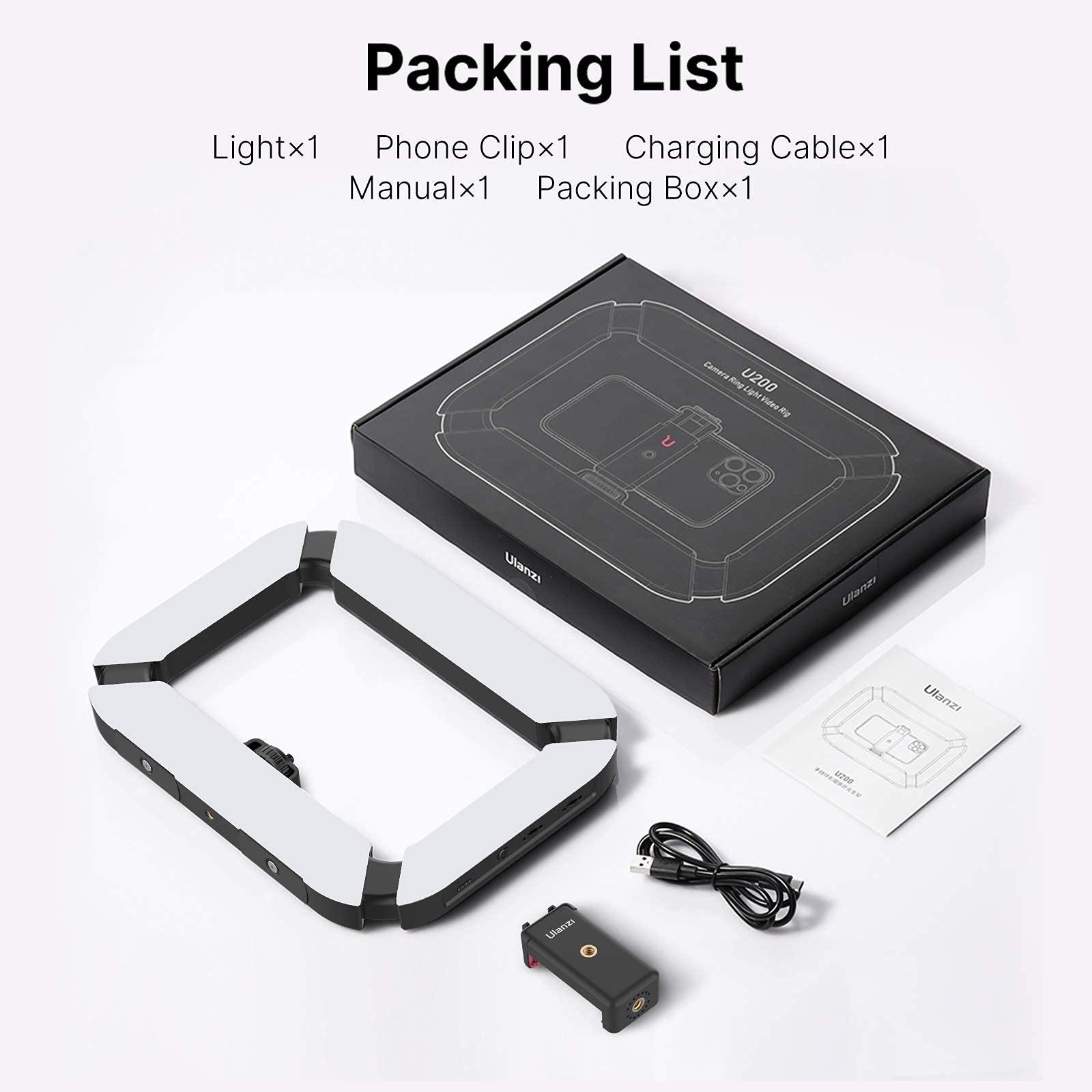 Smartphone Video Rig PICTRON U200 Handheld LED Ring Light Selfie Light Phone Video Stabilizer for Camera, Smartphone, Action Camera, YouTube, Setup, Filmmaking, Makeup, Vlogging - Image 7