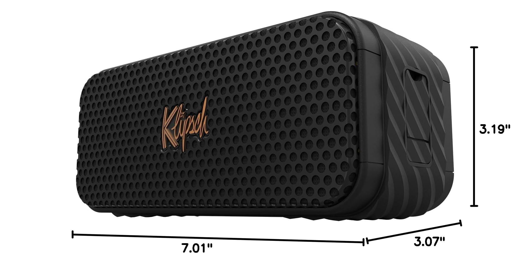 The Klipsch Nashville Portable Bluetooth Speaker with a 2.25" full range drivers for 360 degree audio, IP67 dust and waterproof rating, 24 hours of playtime for a premium live concert experience - Image 8