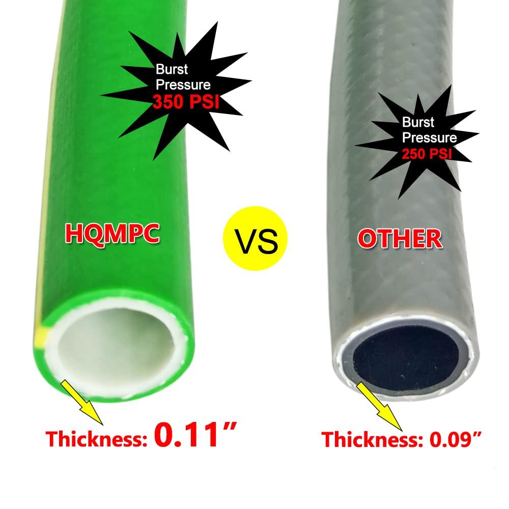 HQMPC Garden Hose 5/8"IDx20' Hose Durable PVC Non Kinking Heavy Water Hose with Brass Hose Fittings (20 FEET) - Image 5