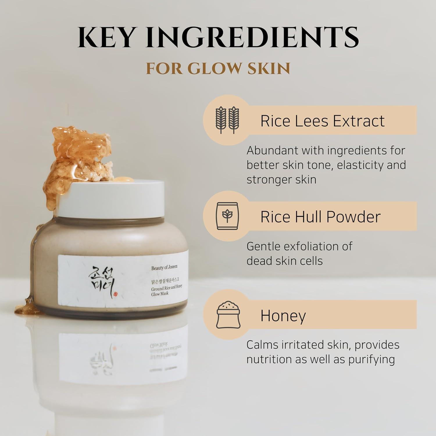 Beauty of Joseon Ground Rice and Honey Glow Mask Pore Sebum Care for Dry Sensitive Skin Korean Skin Care 150ml, 5.07 fl.oz - Image 4