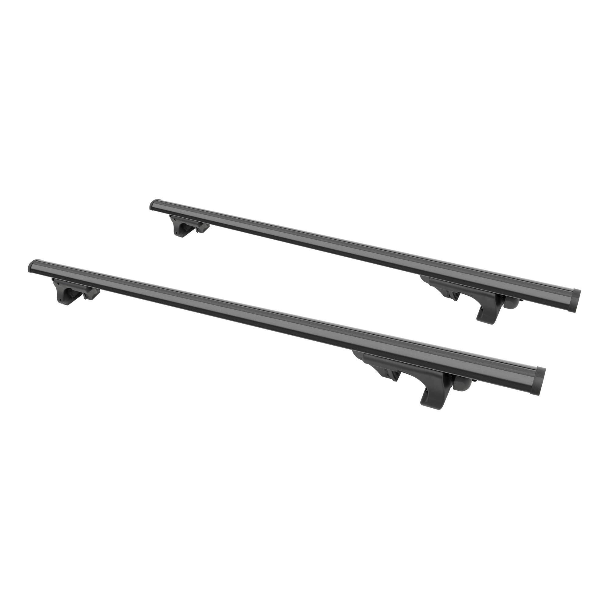 CURT 18118 Universal 53-3/8-Inch Black Aluminum Roof Rack Cross Bars, 2-Pack