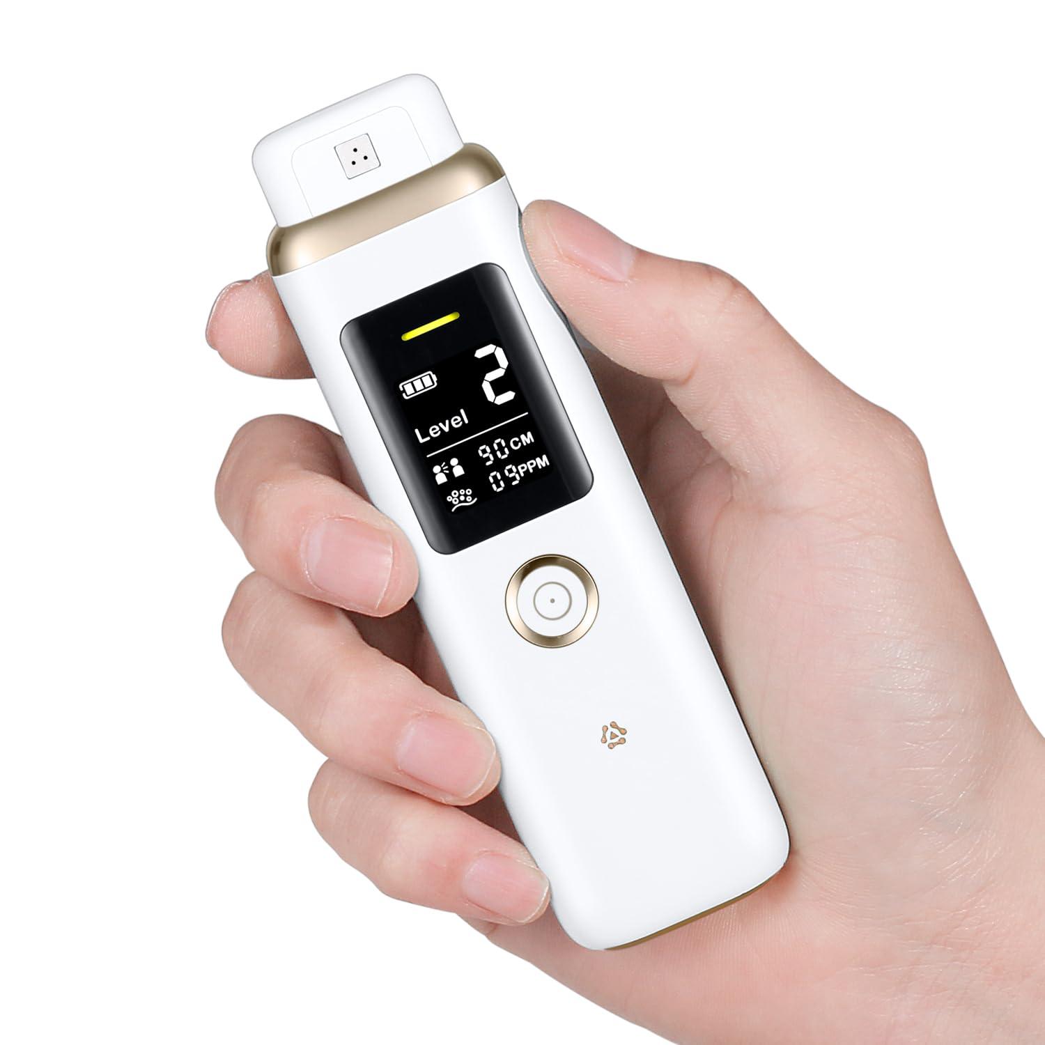 Smart Oral Odor Freshening Rate Detector, Portable Oral Breath Monitor with Real-Time Odor Checking, 32-bit CPU, Professional Bad Oral Odor Rate Checker for Personal Use - White - Image 8