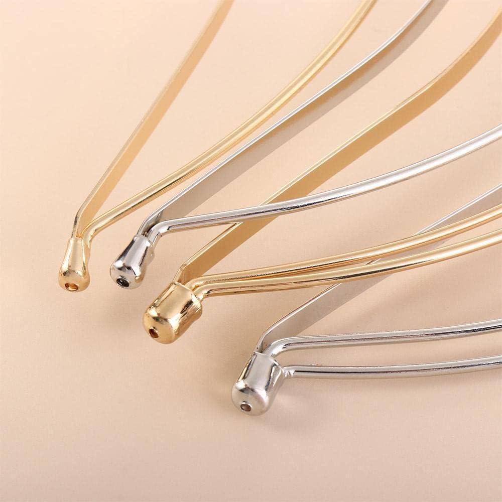 YuanHolumid Silver 3-Layer Halo Crown Headband Goddess Headpiece Multi-Layer Hair Crown DIY Metal Base Hair Hoops Beauty Accessories for Women - Image 5