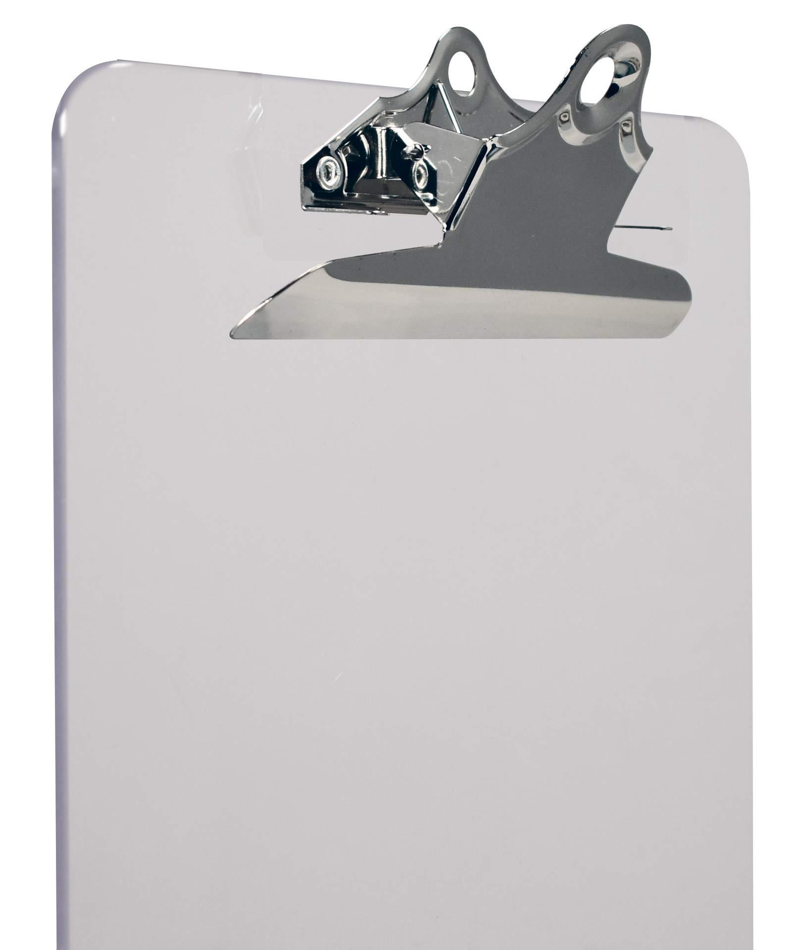 Better Office Products Clear Plastic Clipboards, 12 Pack, Durable, 12.5 x 9 Inch, Standard Metal Clip, Transparent, See-Through Clear, Set of 12 - Image 4